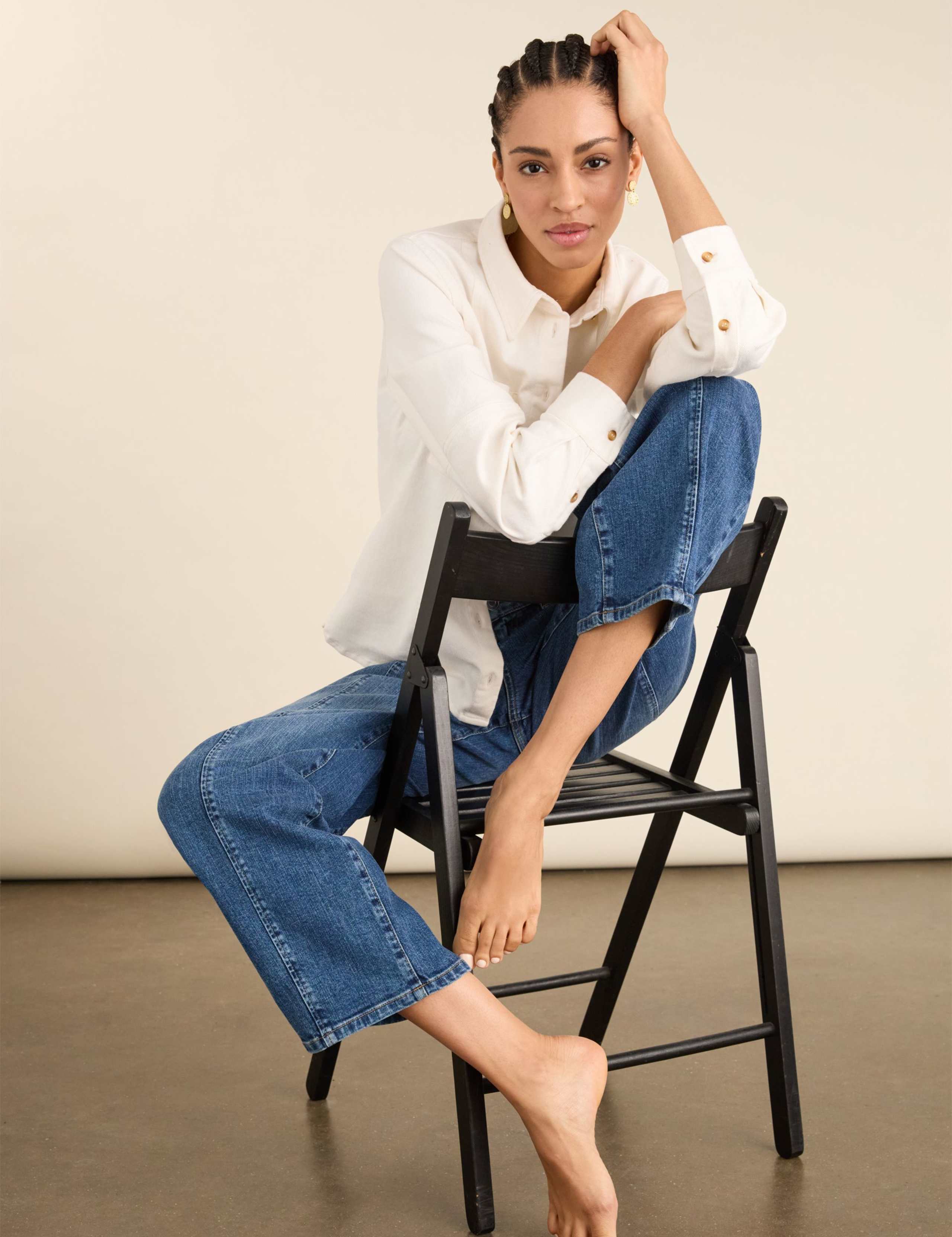 High Waisted Barrel Leg Jeans 6 of 8