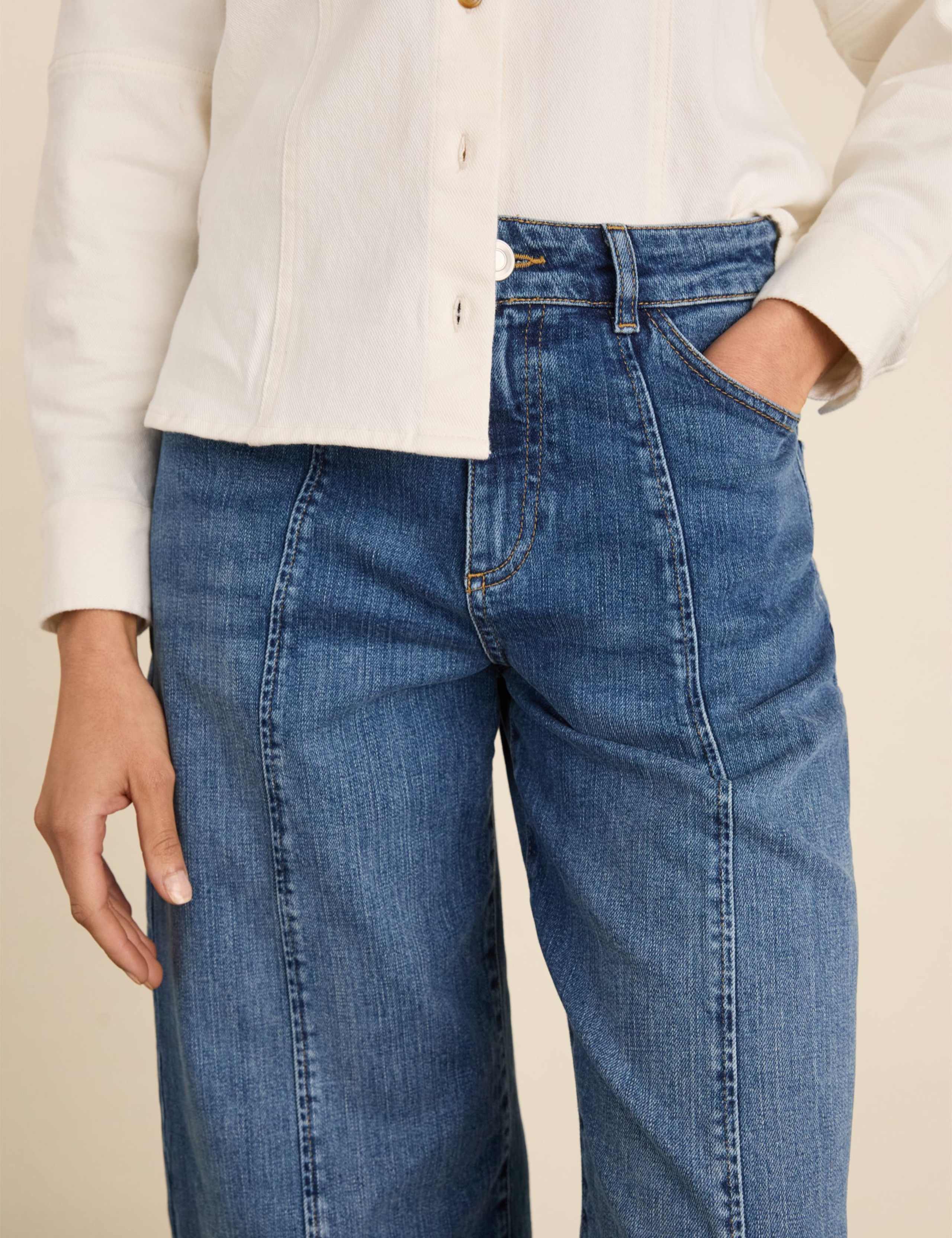 High Waisted Barrel Leg Jeans 7 of 8