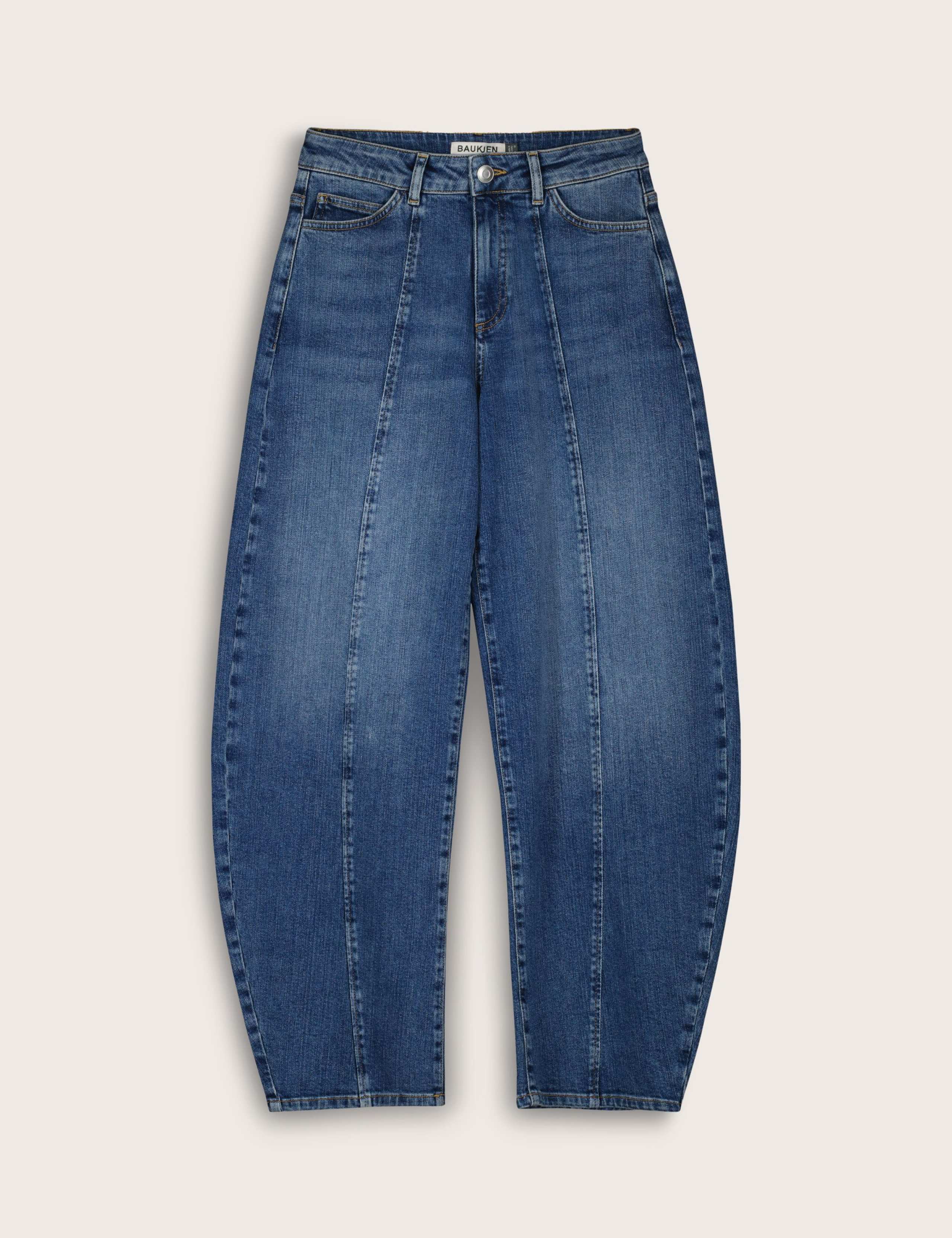 High Waisted Barrel Leg Jeans 2 of 8