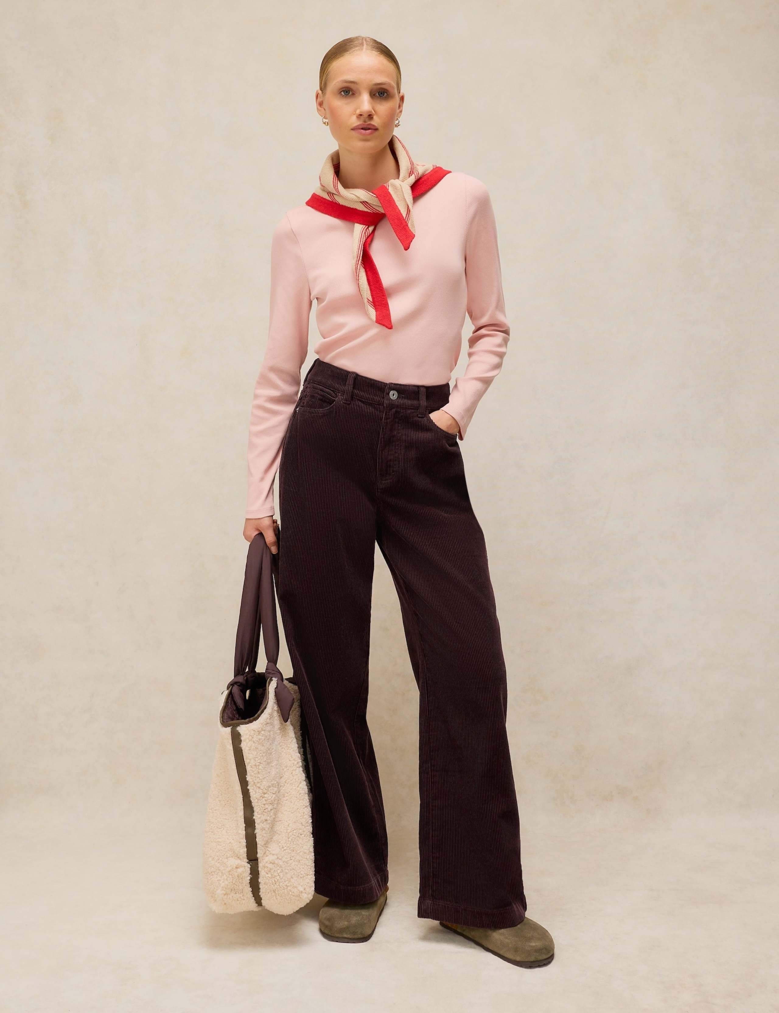Ayla Cord Wide Leg Trousers 1 of 6