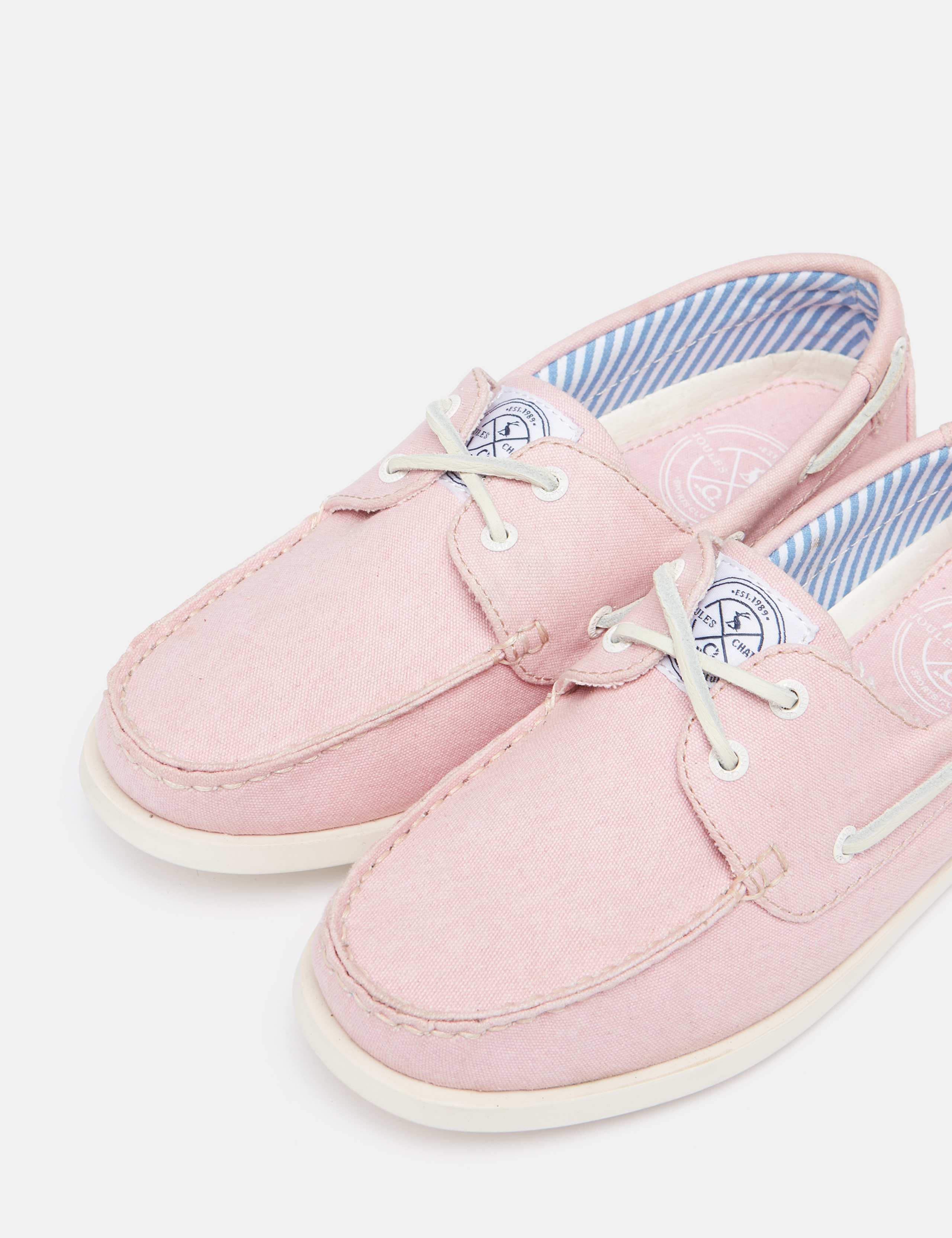 Canvas Lace Up Flat Boat Shoes 4 of 11
