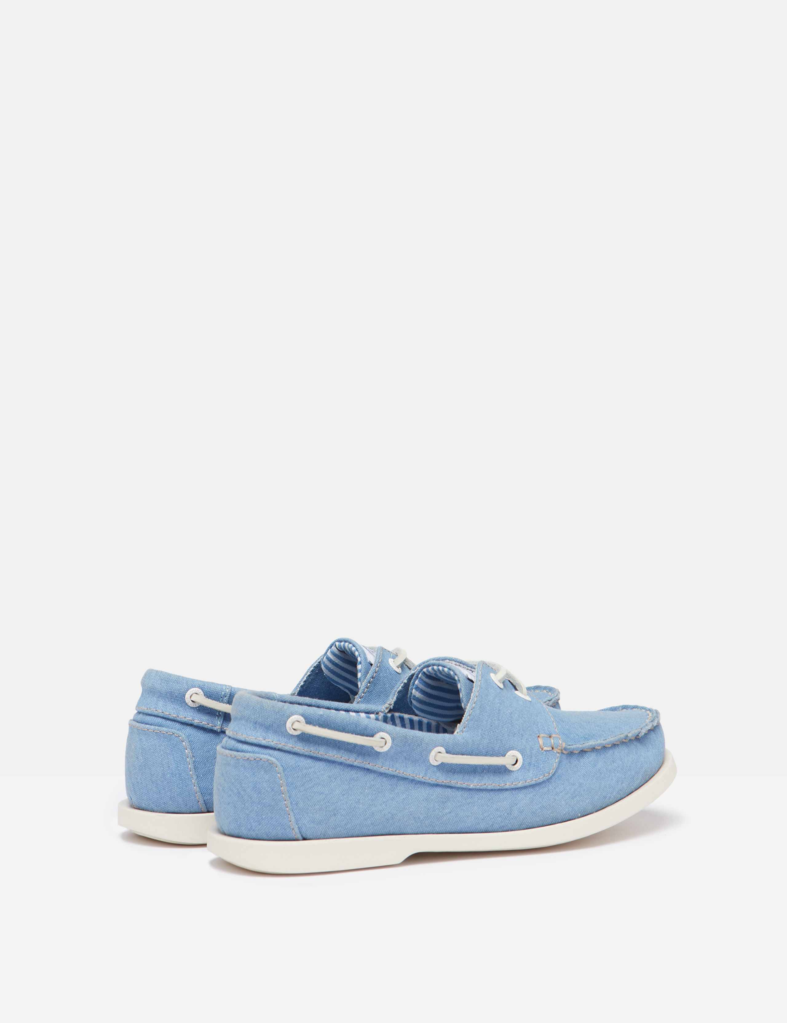 Canvas Lace Up Flat Boat Shoes 6 of 11