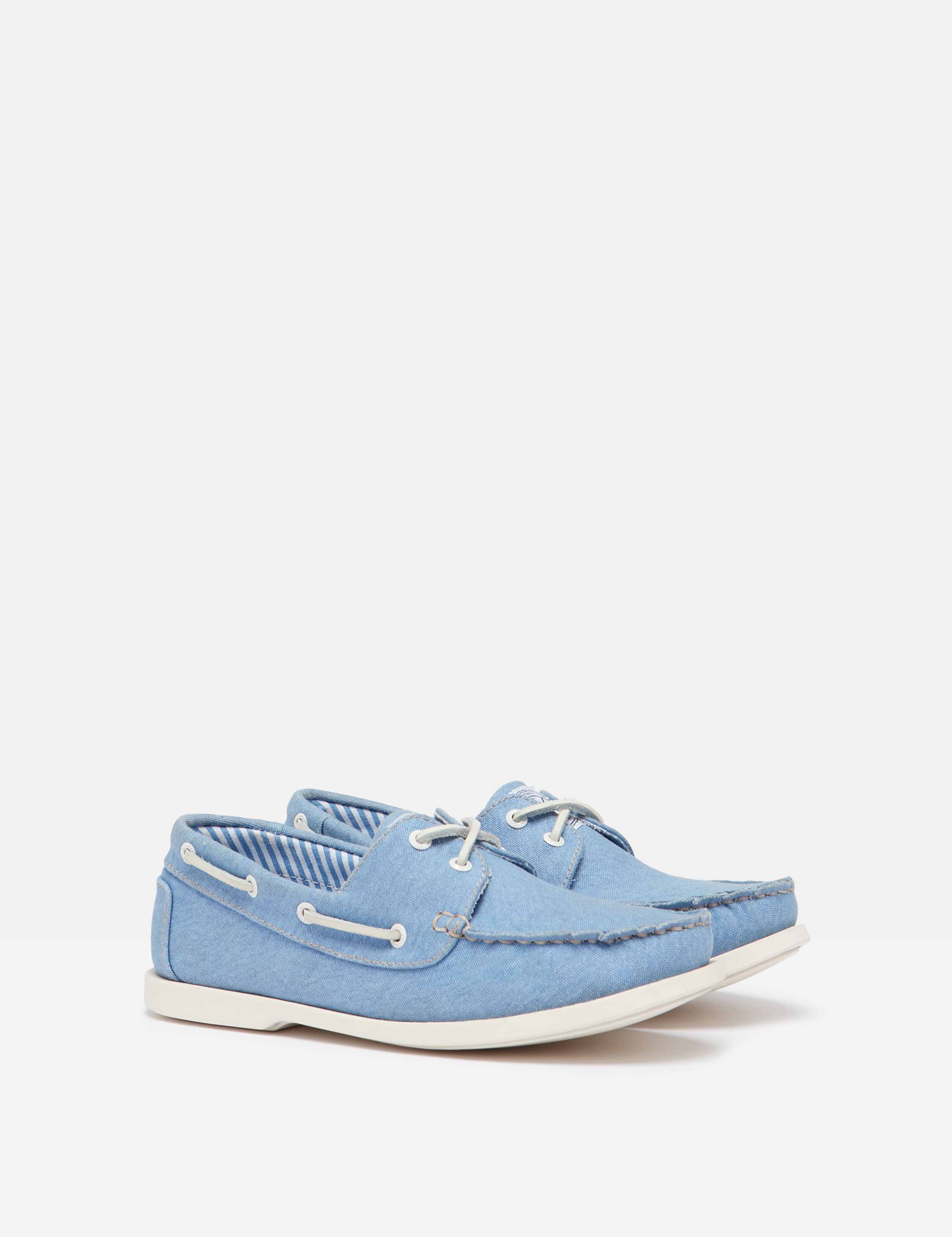 Canvas Lace Up Flat Boat Shoes 8 of 11