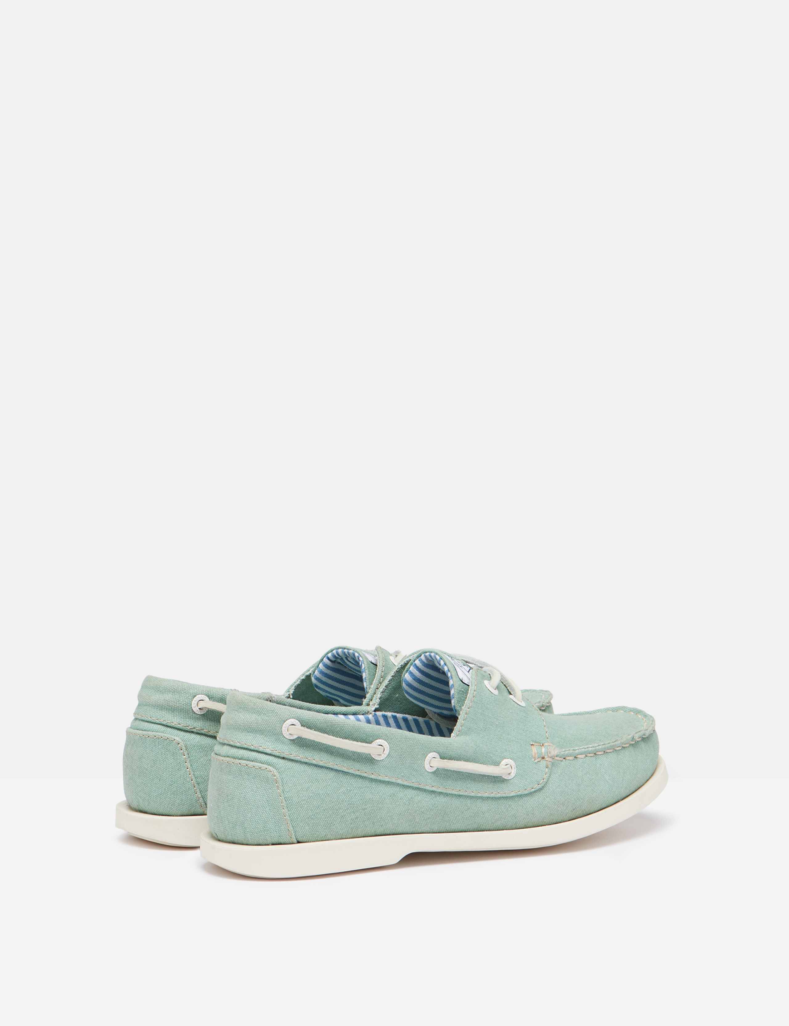 Canvas Lace Up Flat Boat Shoes 8 of 11
