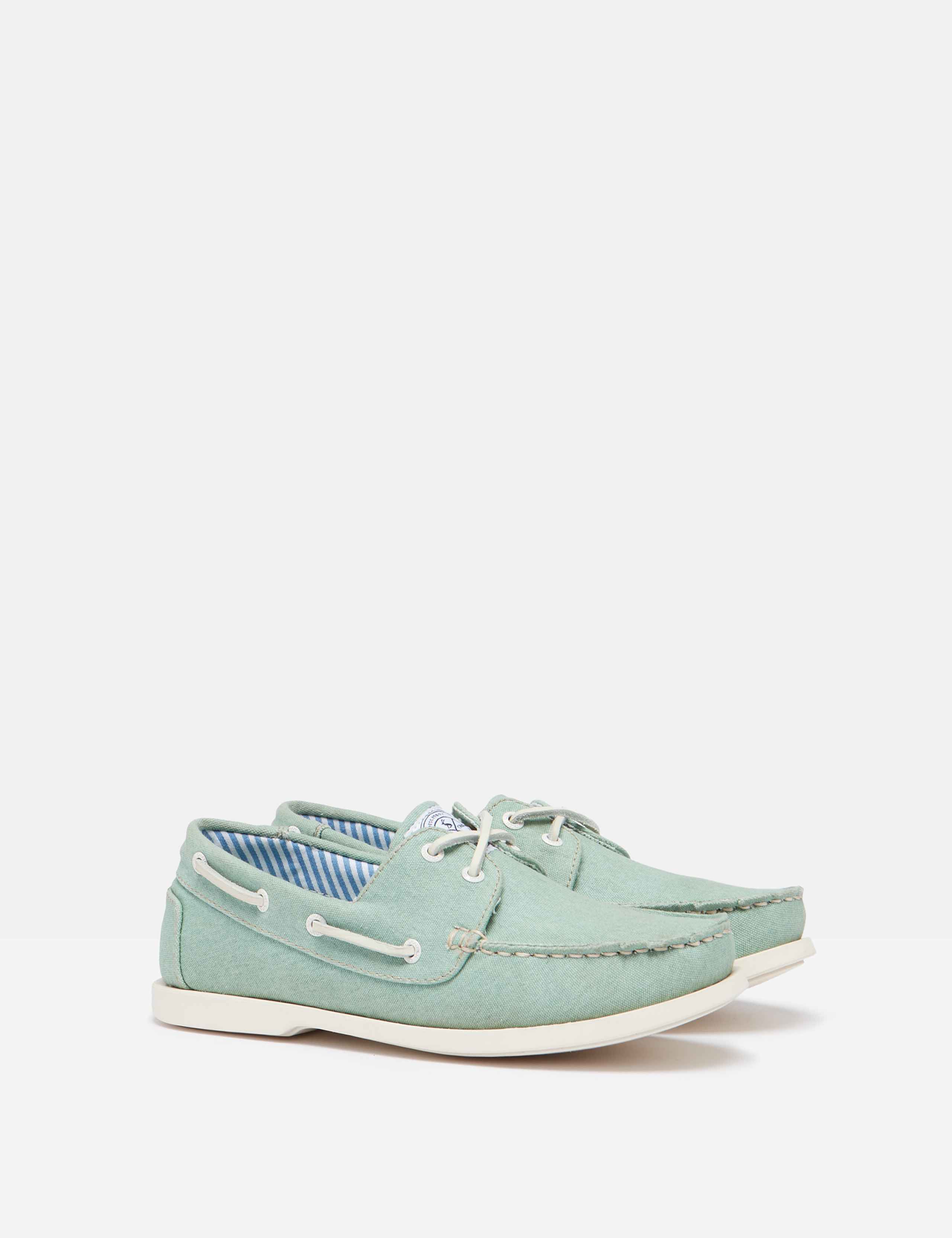 Canvas Lace Up Flat Boat Shoes 10 of 11