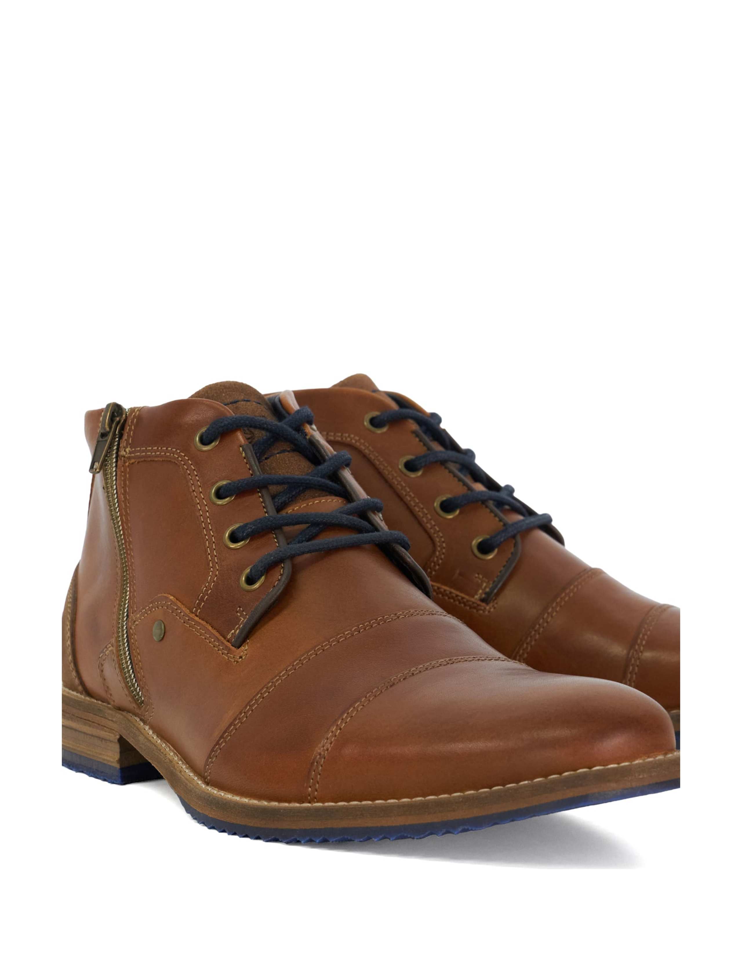 Leather Side Zip Boots 6 of 6