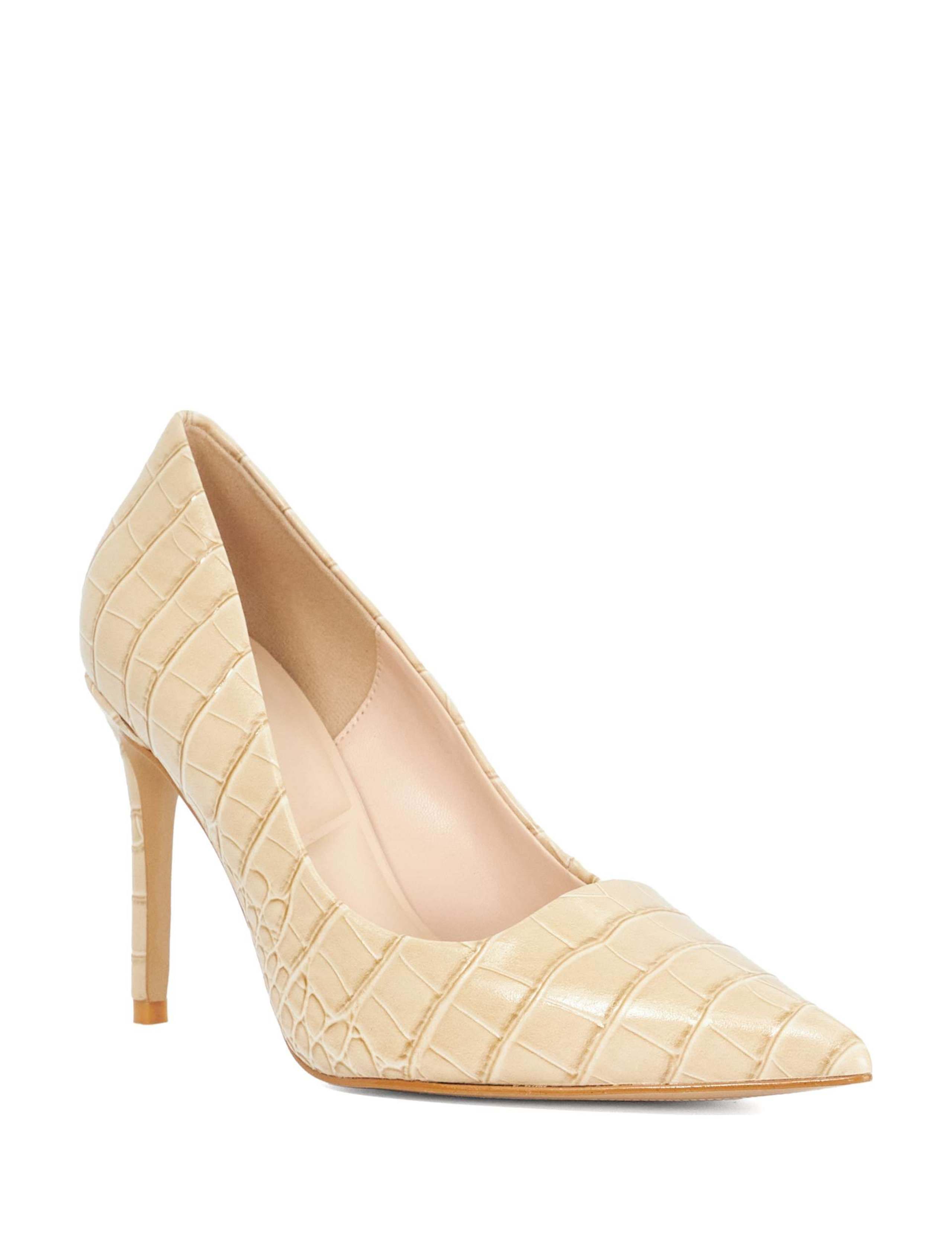 Leather Stiletto Heel Pointed Court Shoes 2 of 6