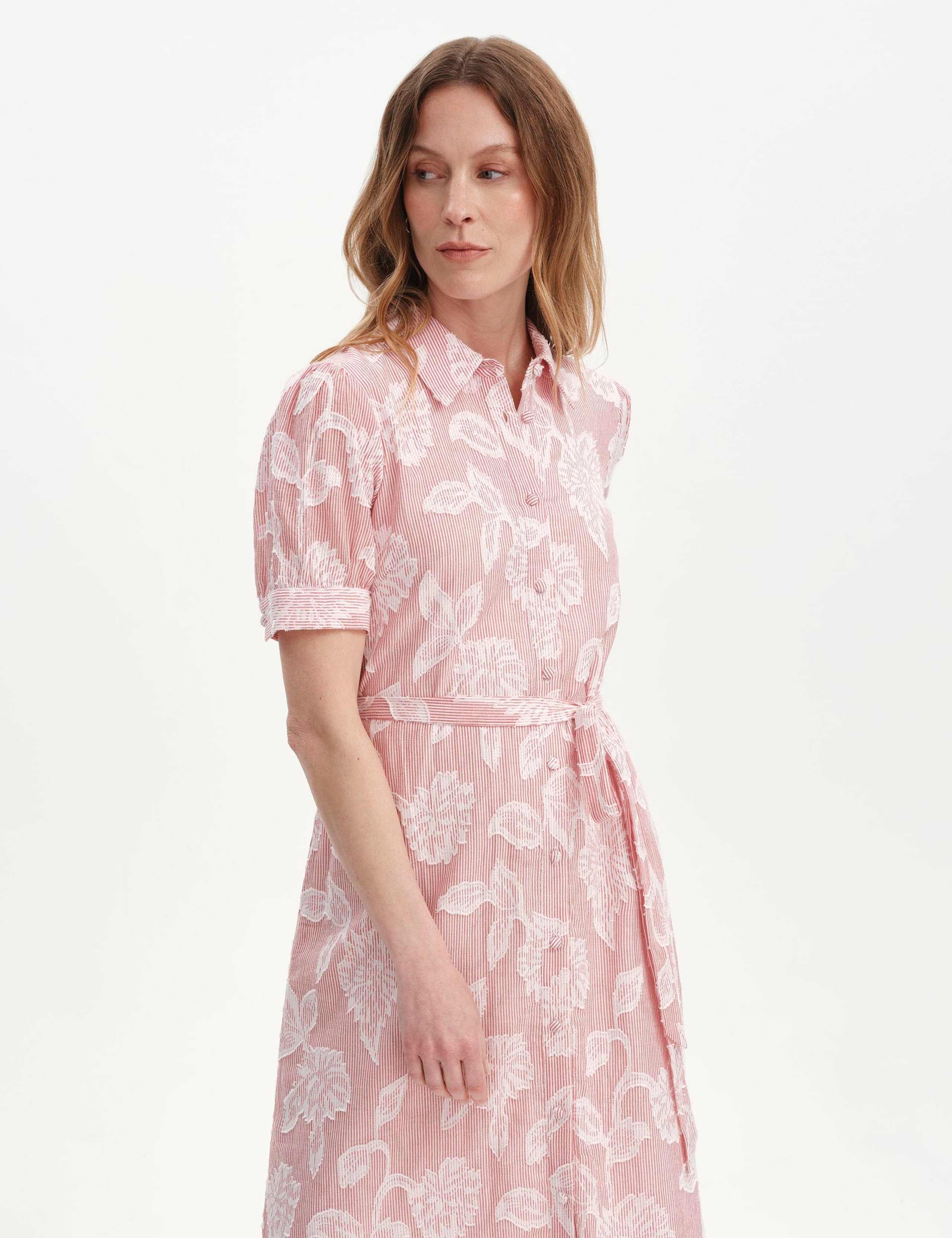 Pure Cotton Floral Midi Shirt Dress 6 of 6