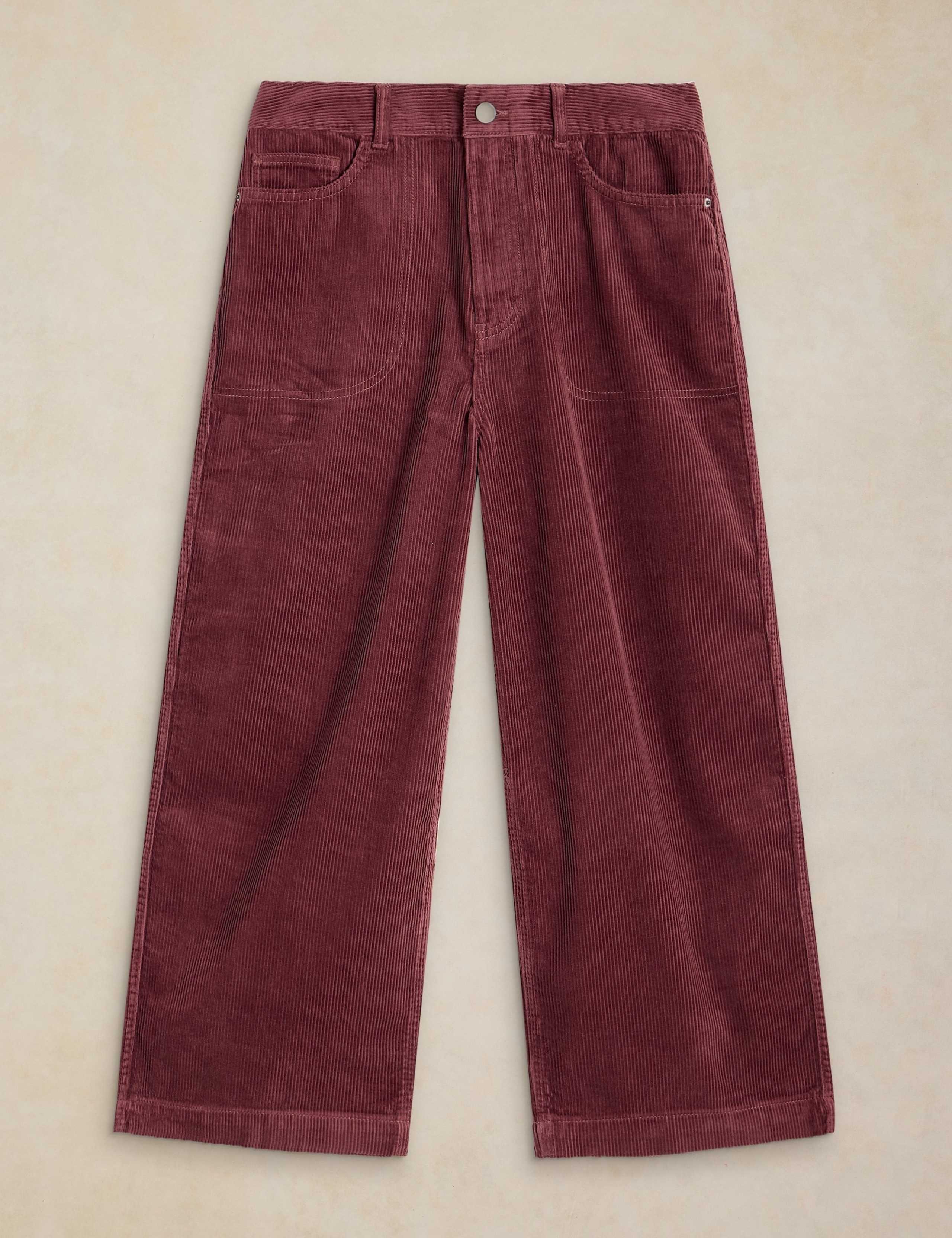 Tia Cord Wide Leg Cropped Trousers 2 of 6