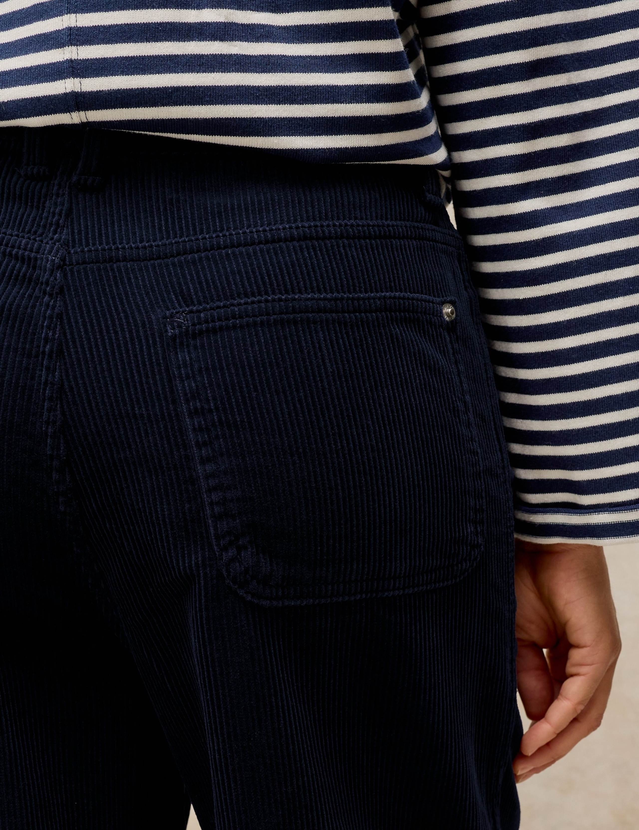Cord Wide Leg Cropped Trousers 5 of 6