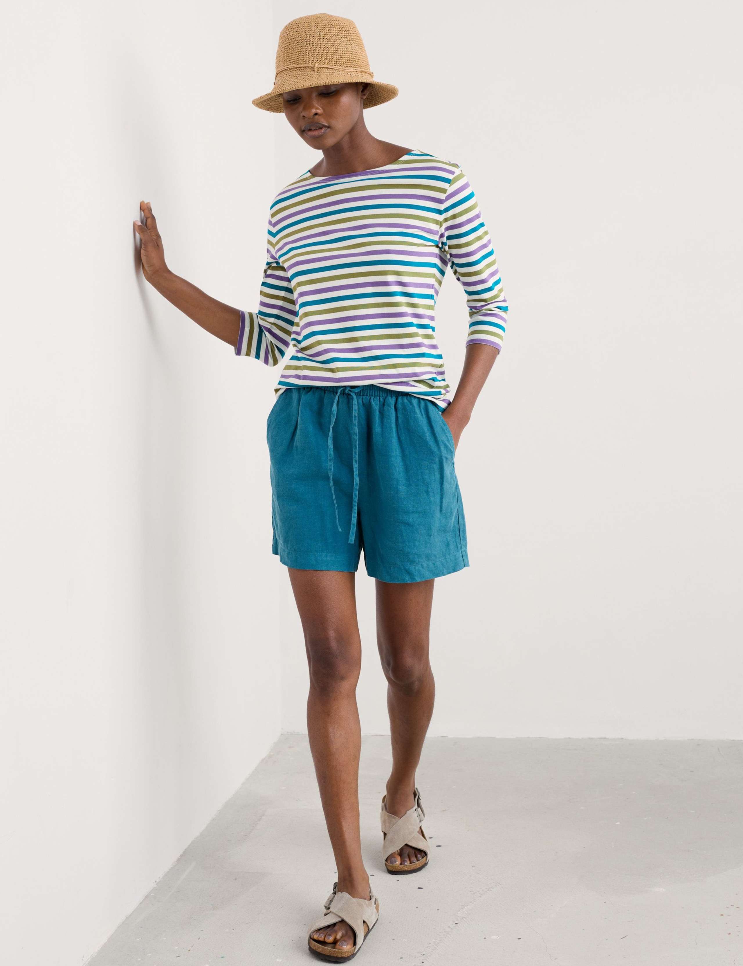 Pure Cotton Striped Slim Fit Top 3 of 5