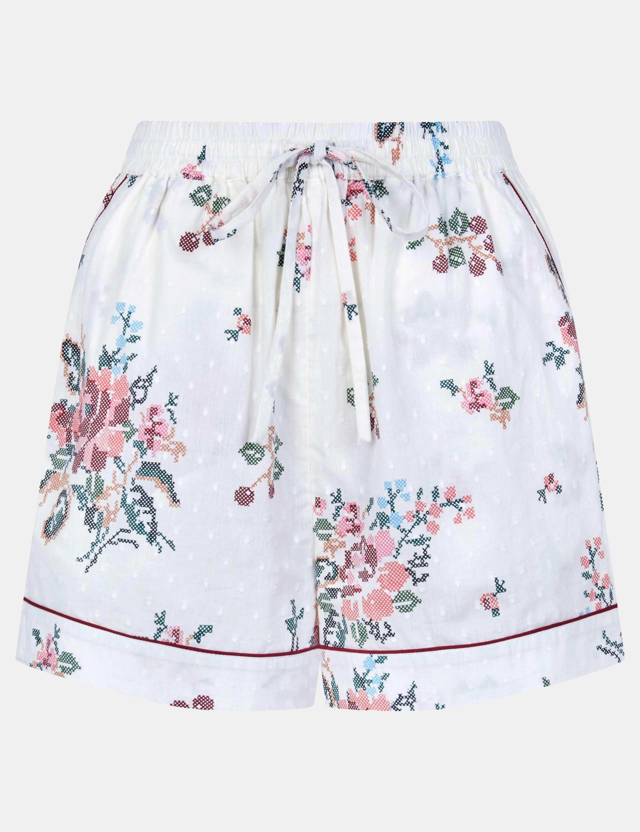 Pure Cotton Floral Shortie Set 4 of 5