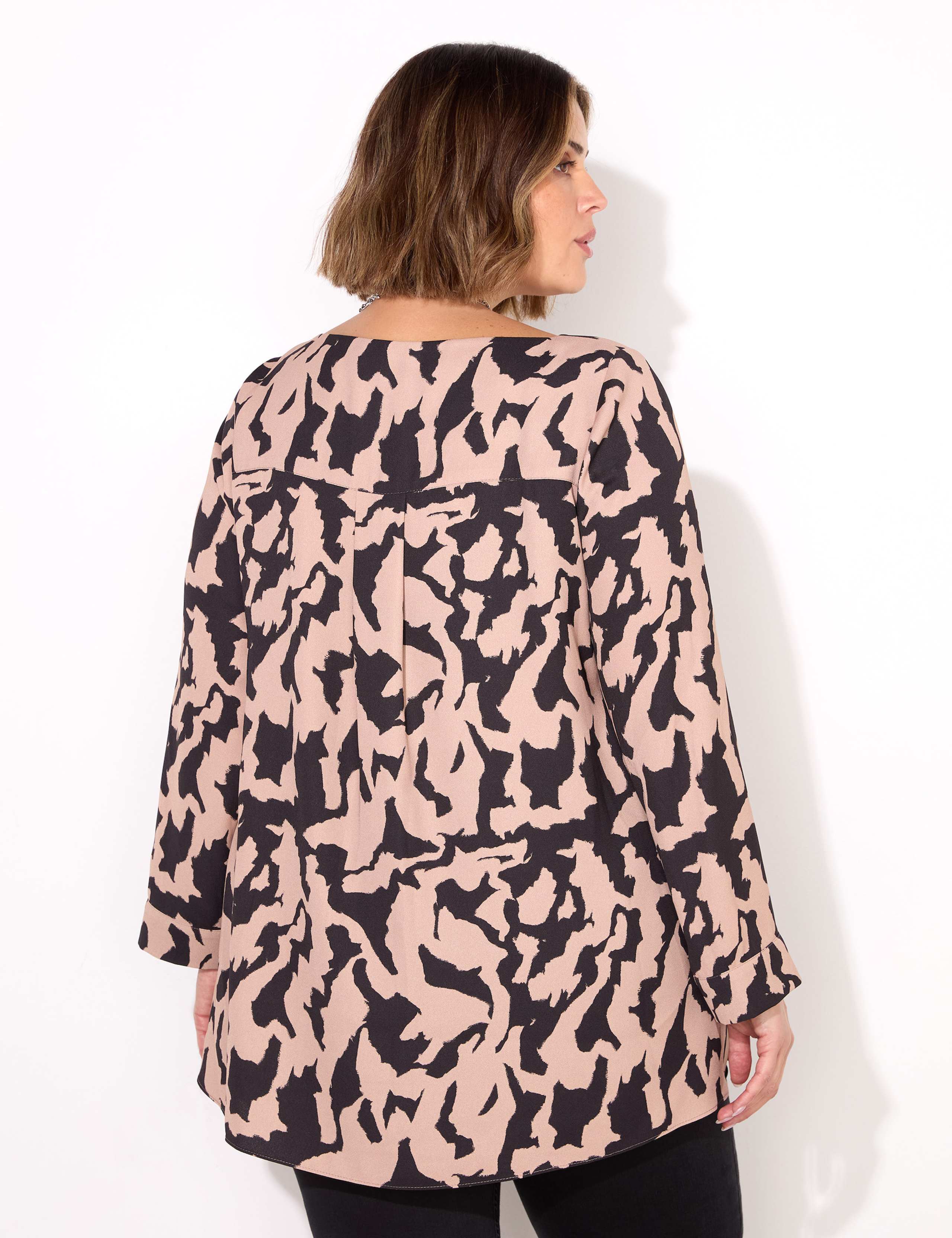 Printed Slash Neck Tunic 4 of 4