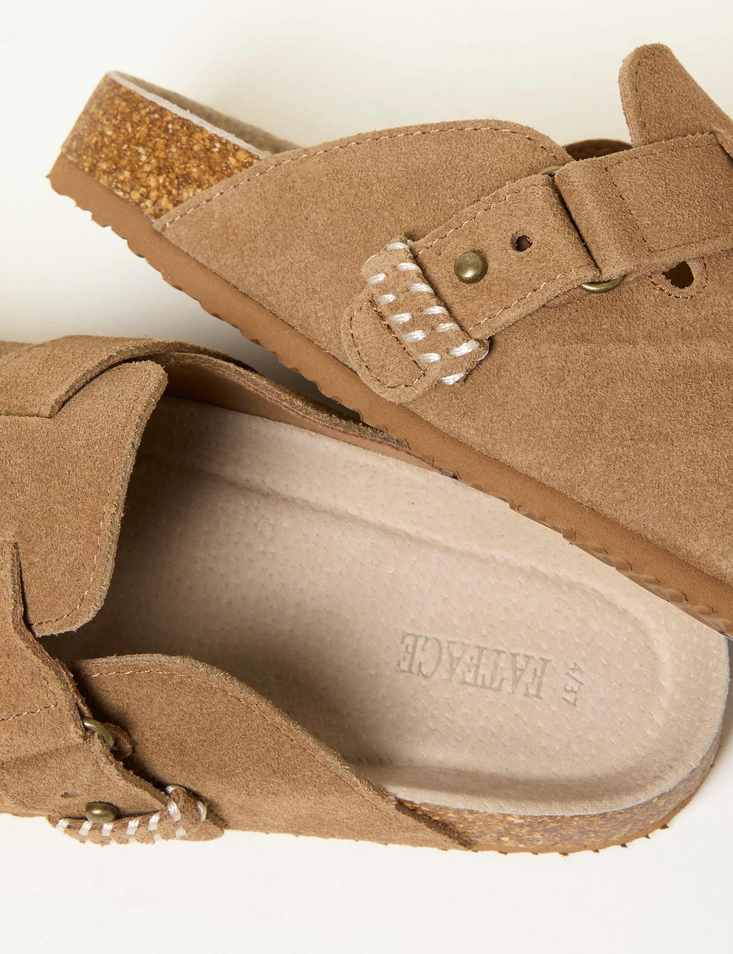 Suede Buckle Mule Slippers 3 of 3