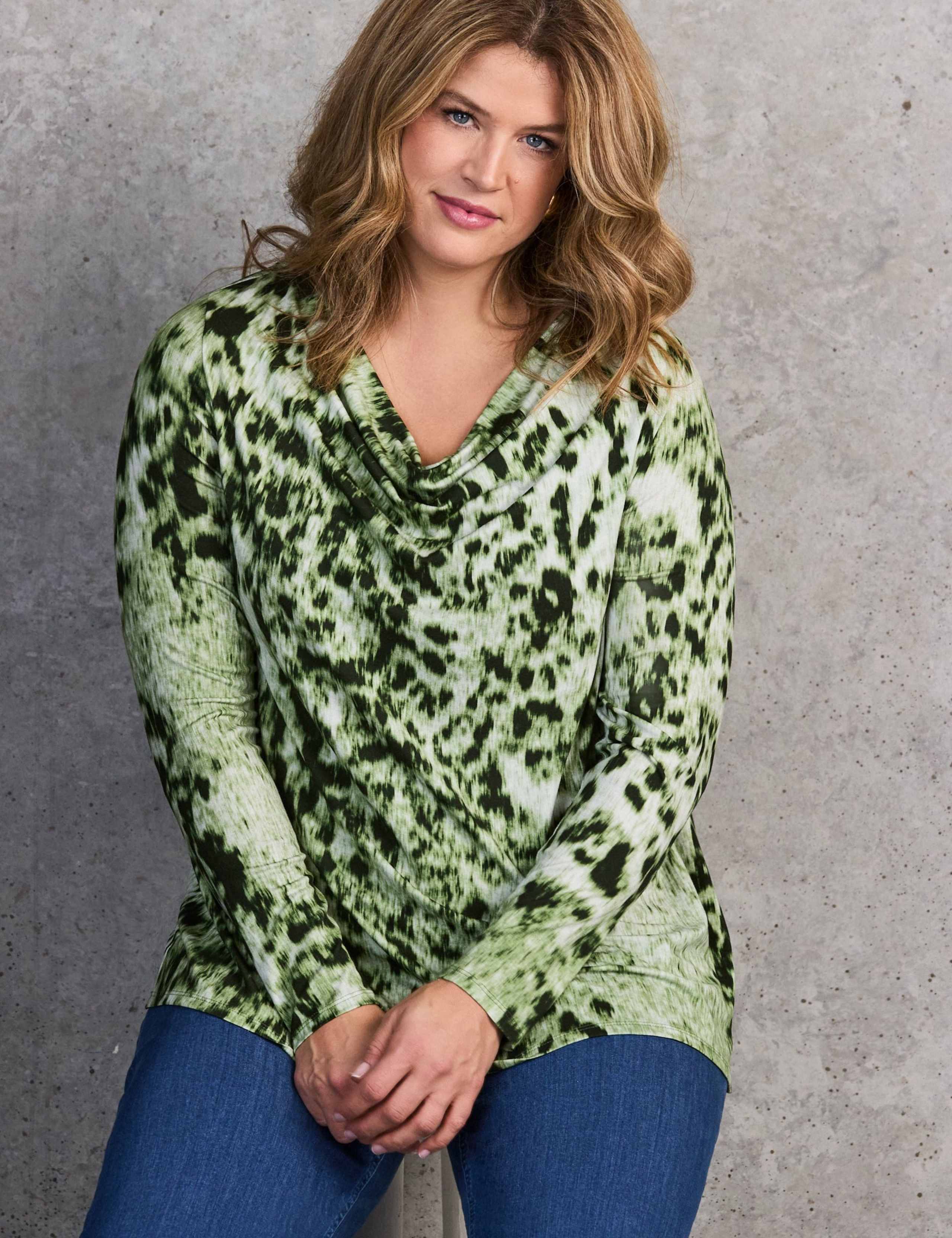 Jersey Animal Print Tunic 1 of 4