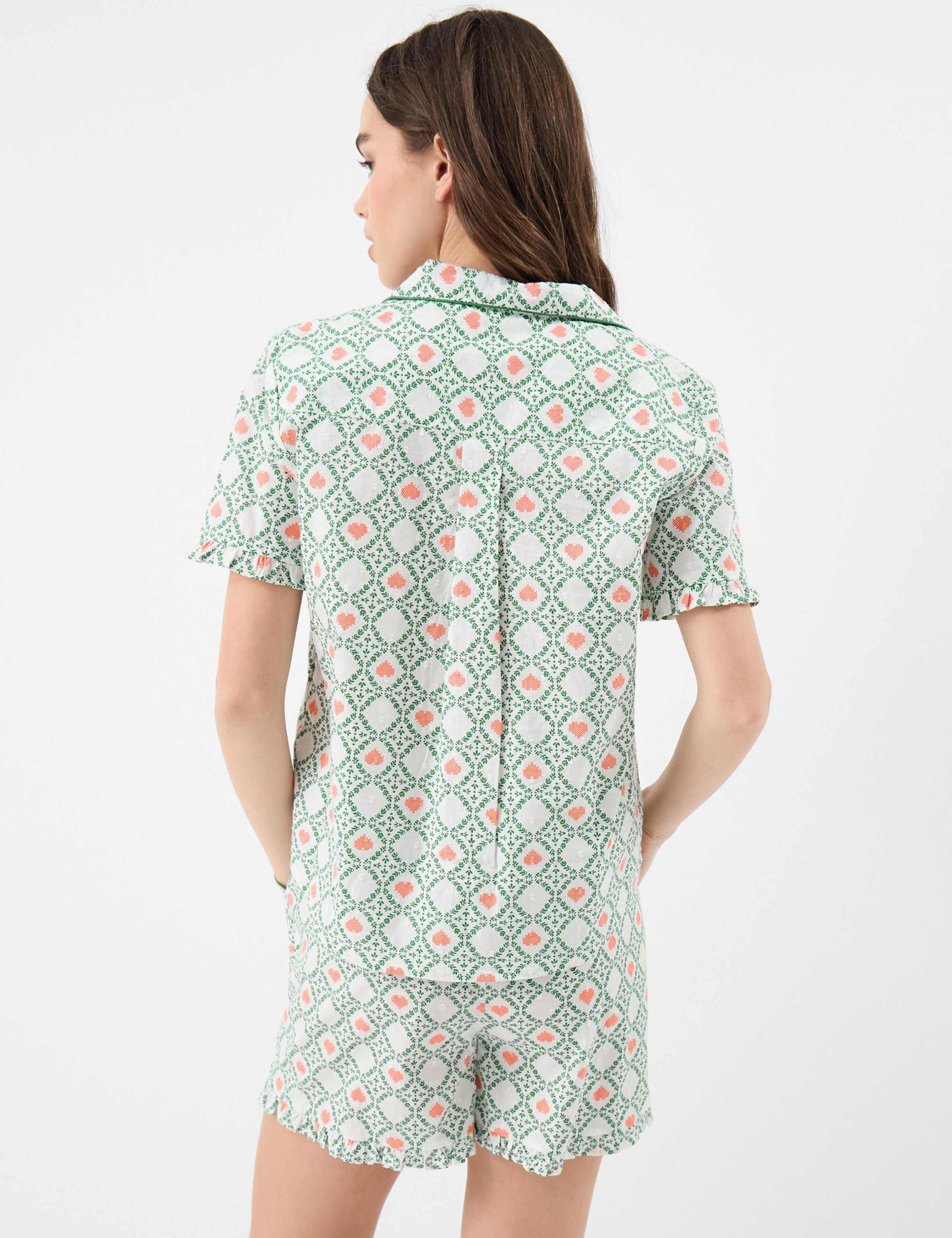 Pure Cotton Heart Print Shortie Set 2 of 4