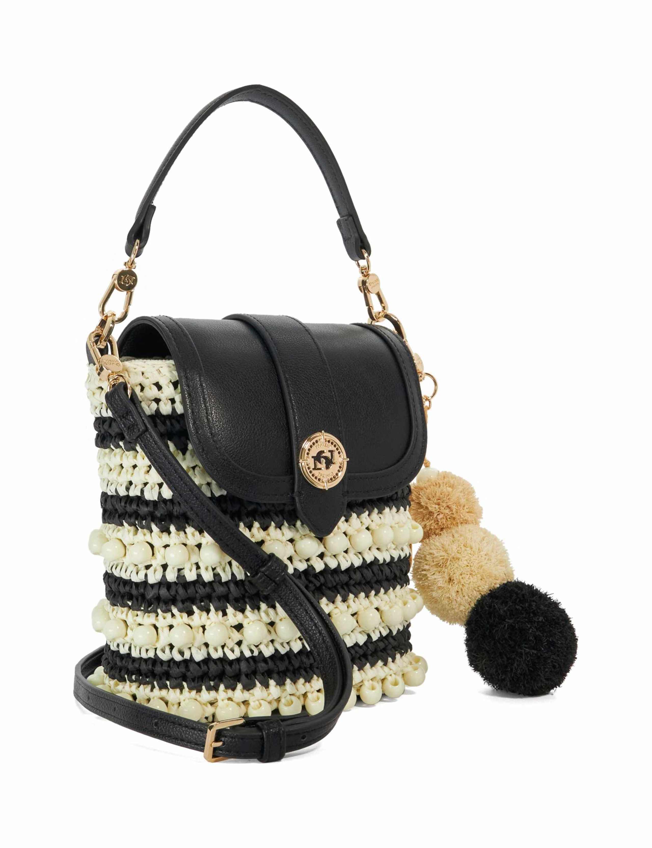 Straw Striped Cross Body Bag 3 of 5