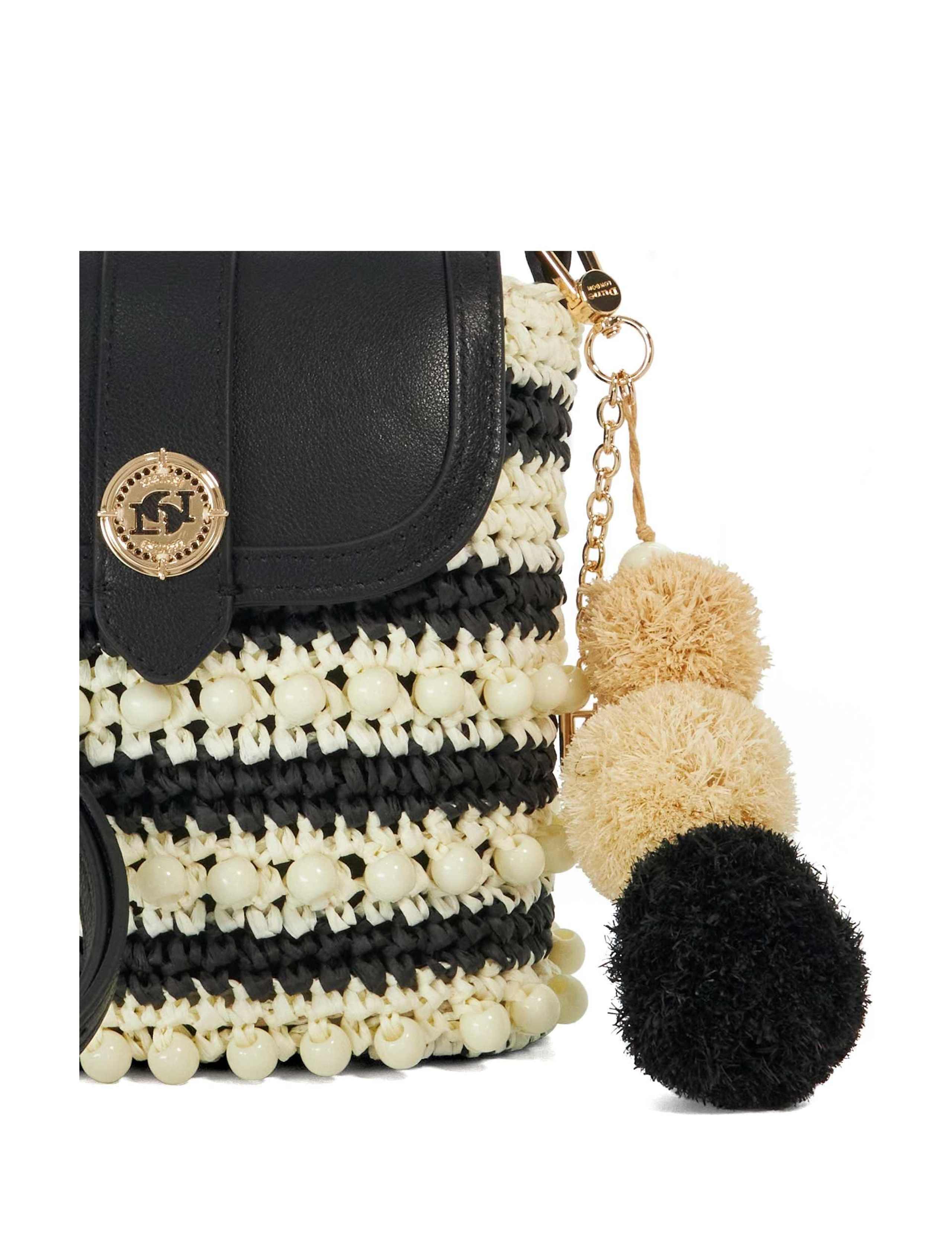 Straw Striped Cross Body Bag 4 of 5