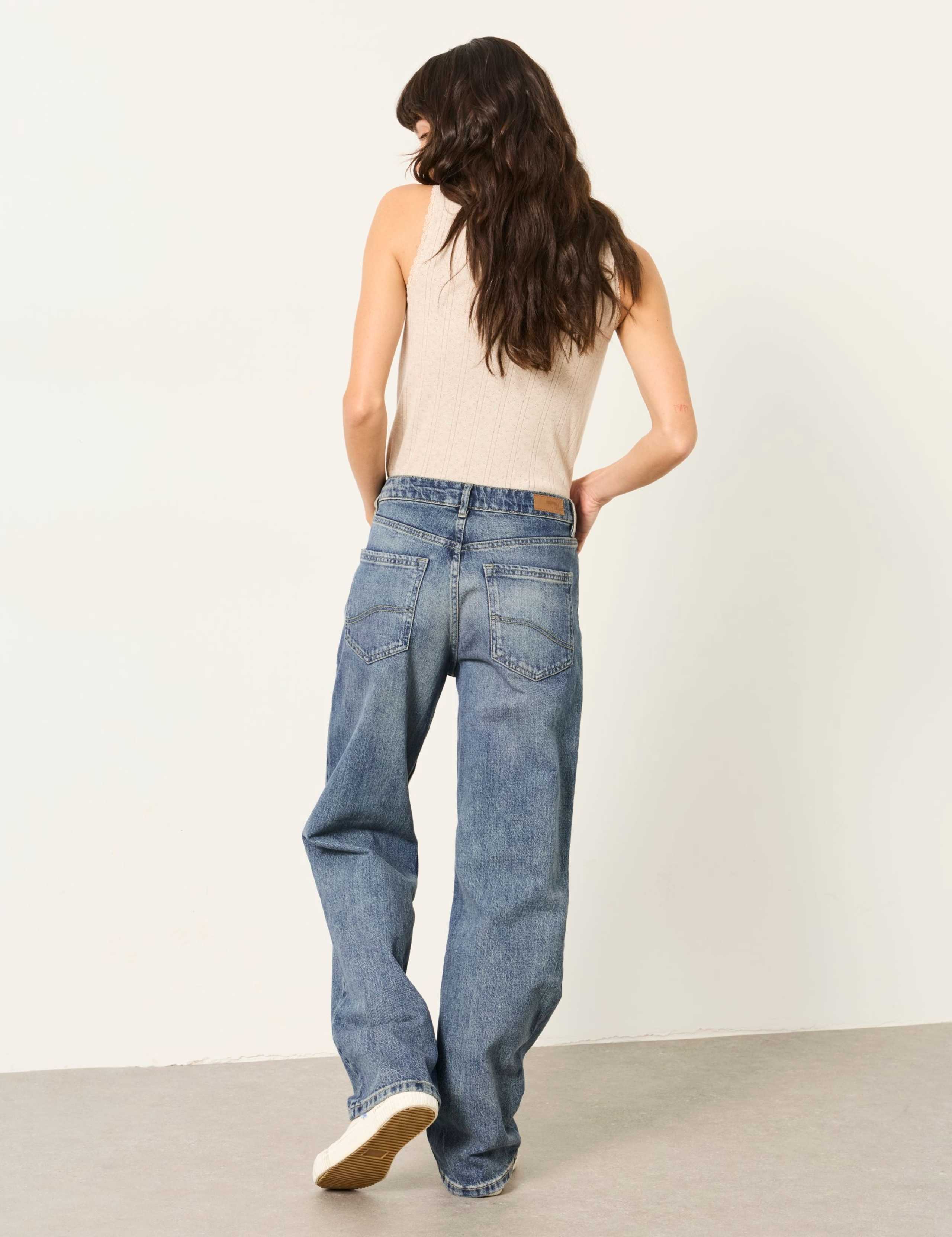 Mid Rise Straight Leg Jeans 4 of 6