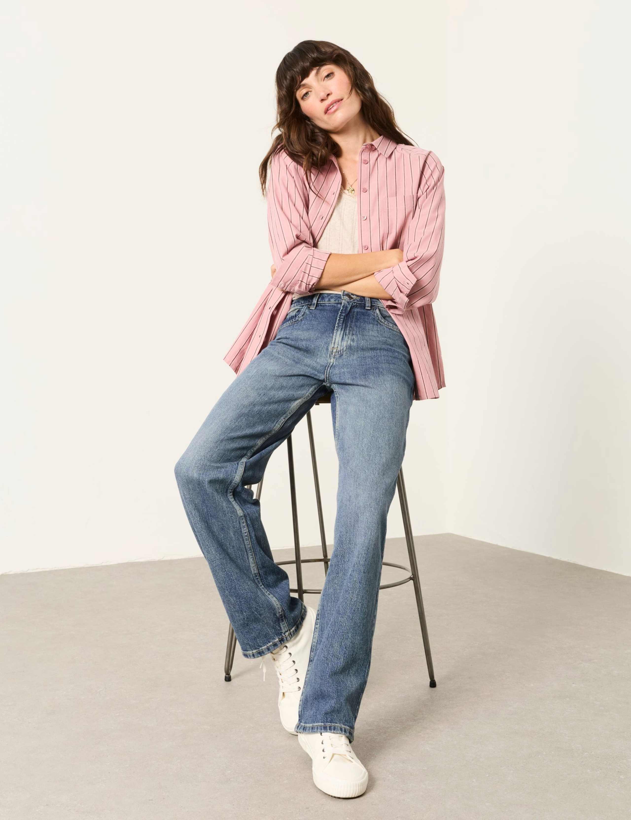 Mid Rise Straight Leg Jeans 5 of 6