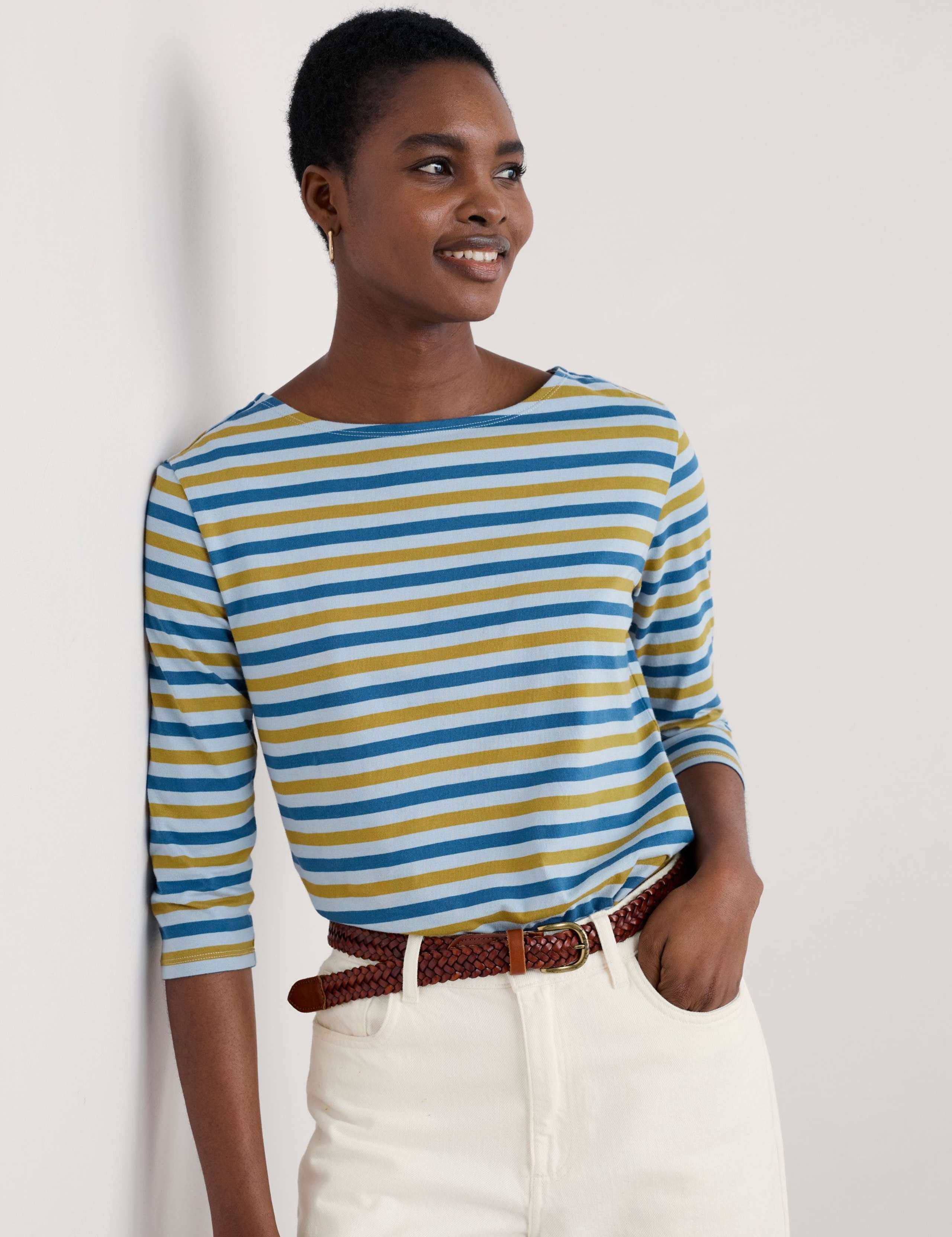 Pure Cotton Striped Slim Fit Top 4 of 4