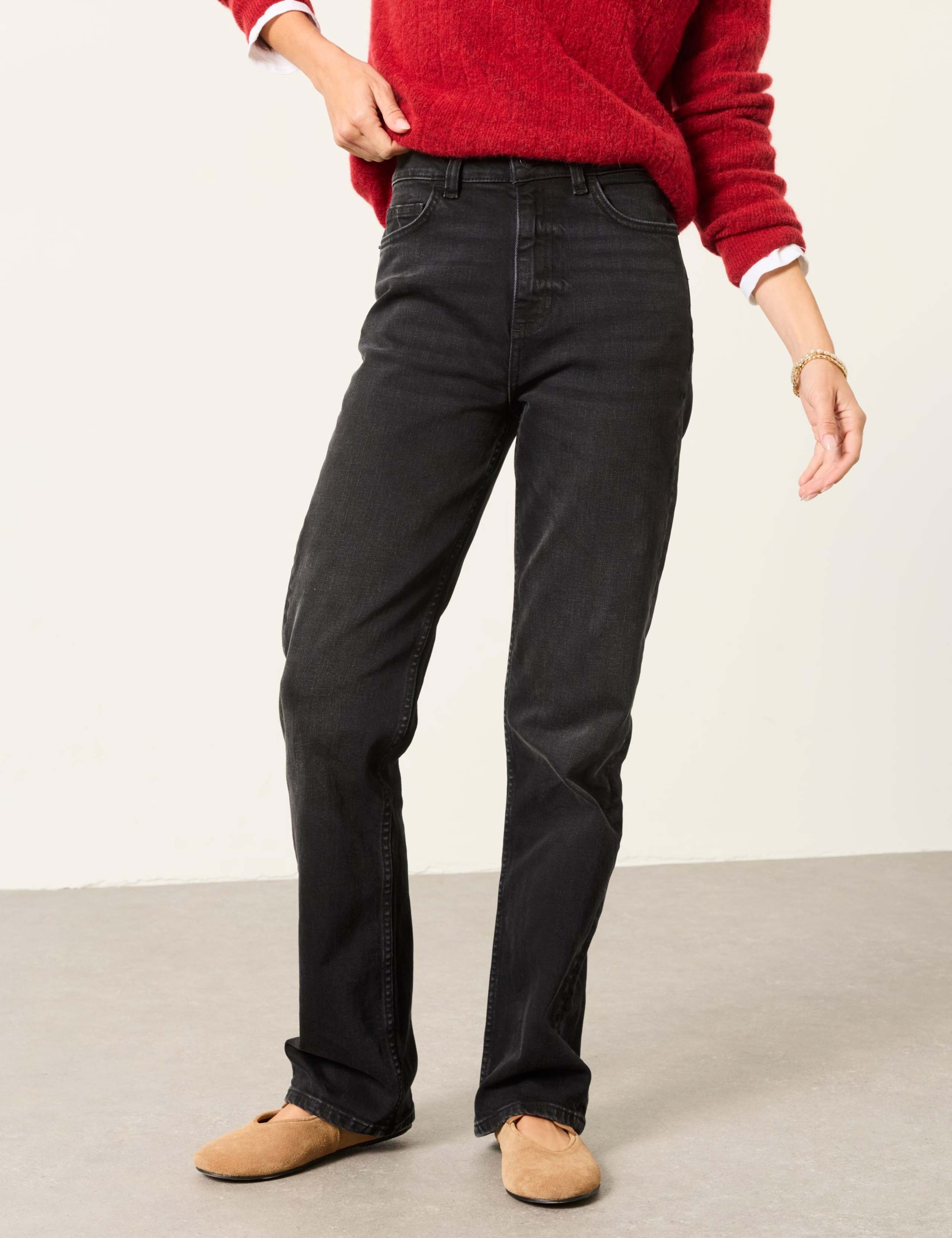 Mid Rise Straight Leg Jeans 3 of 7