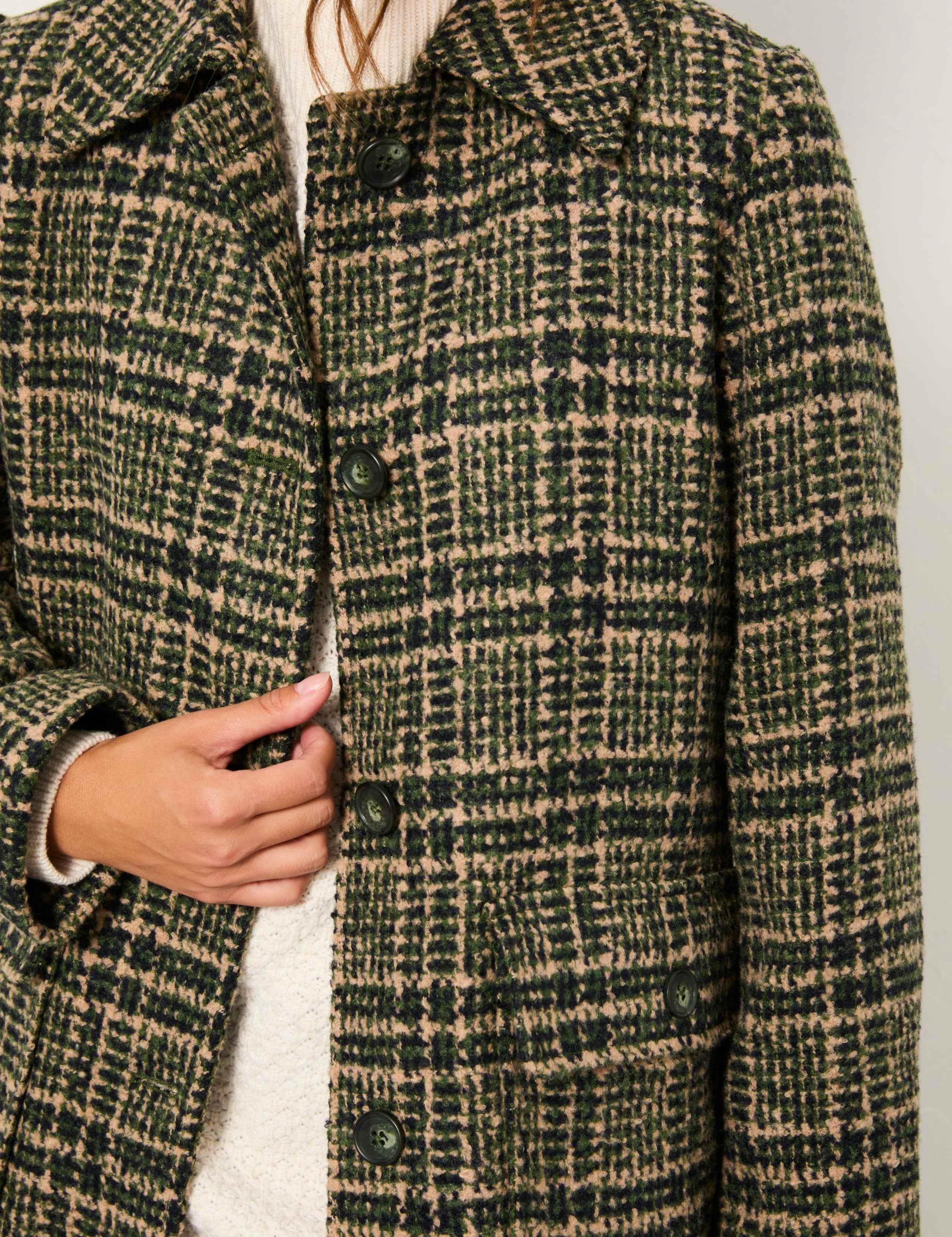 Checked Collared Coat 5 of 6