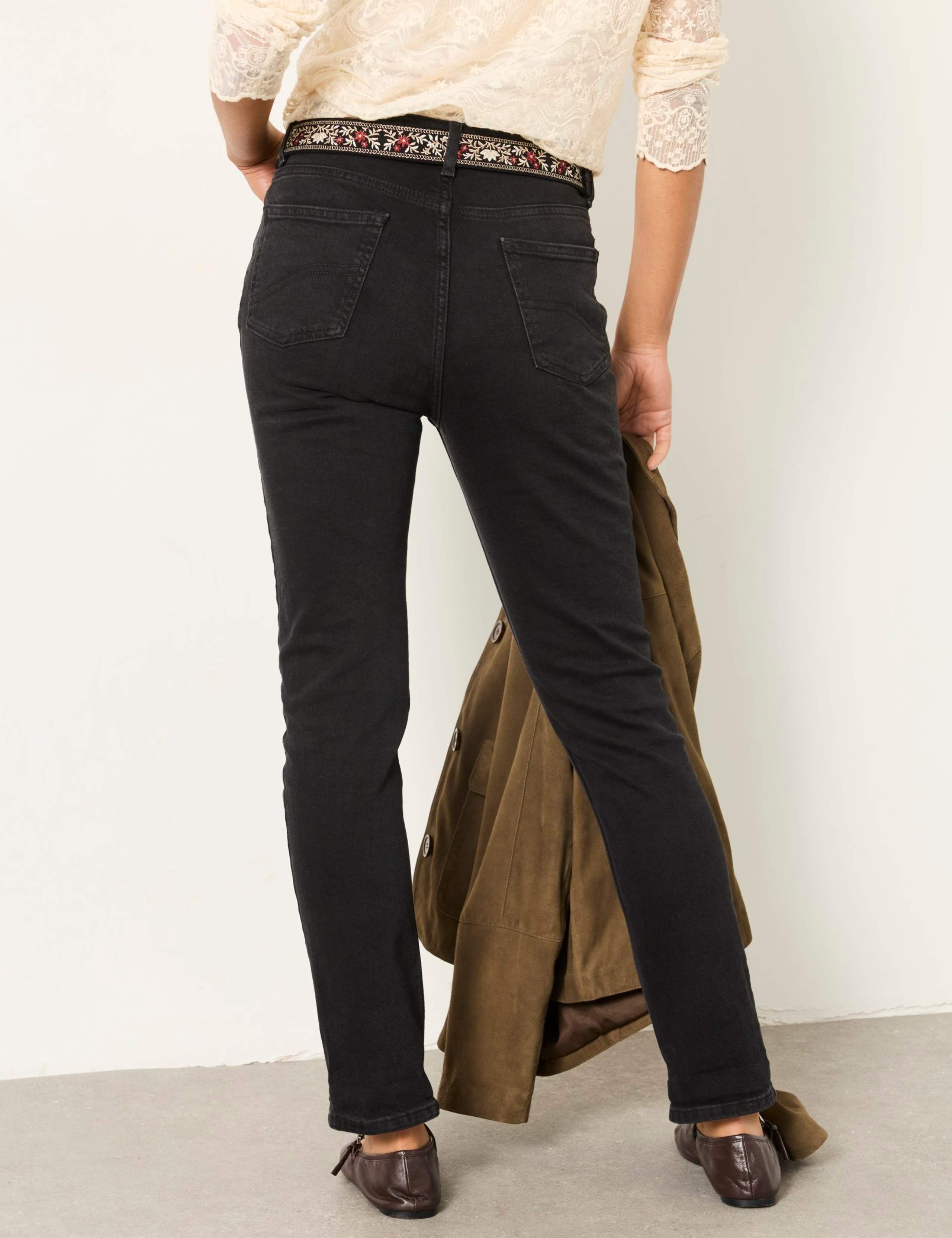 Mid Rise Straight Leg Jeans 4 of 7