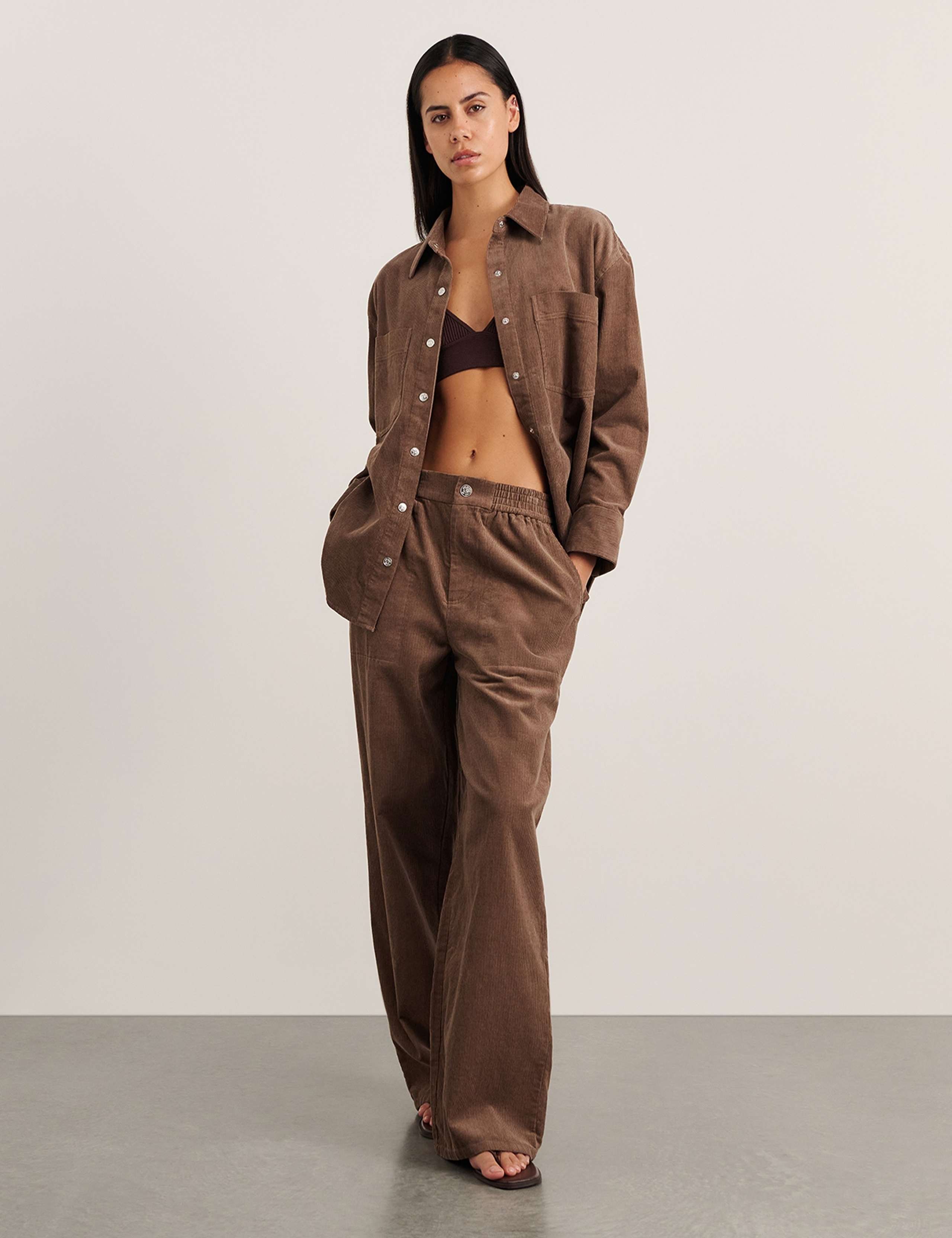 Corduroy Wide Leg Trousers 2 of 6