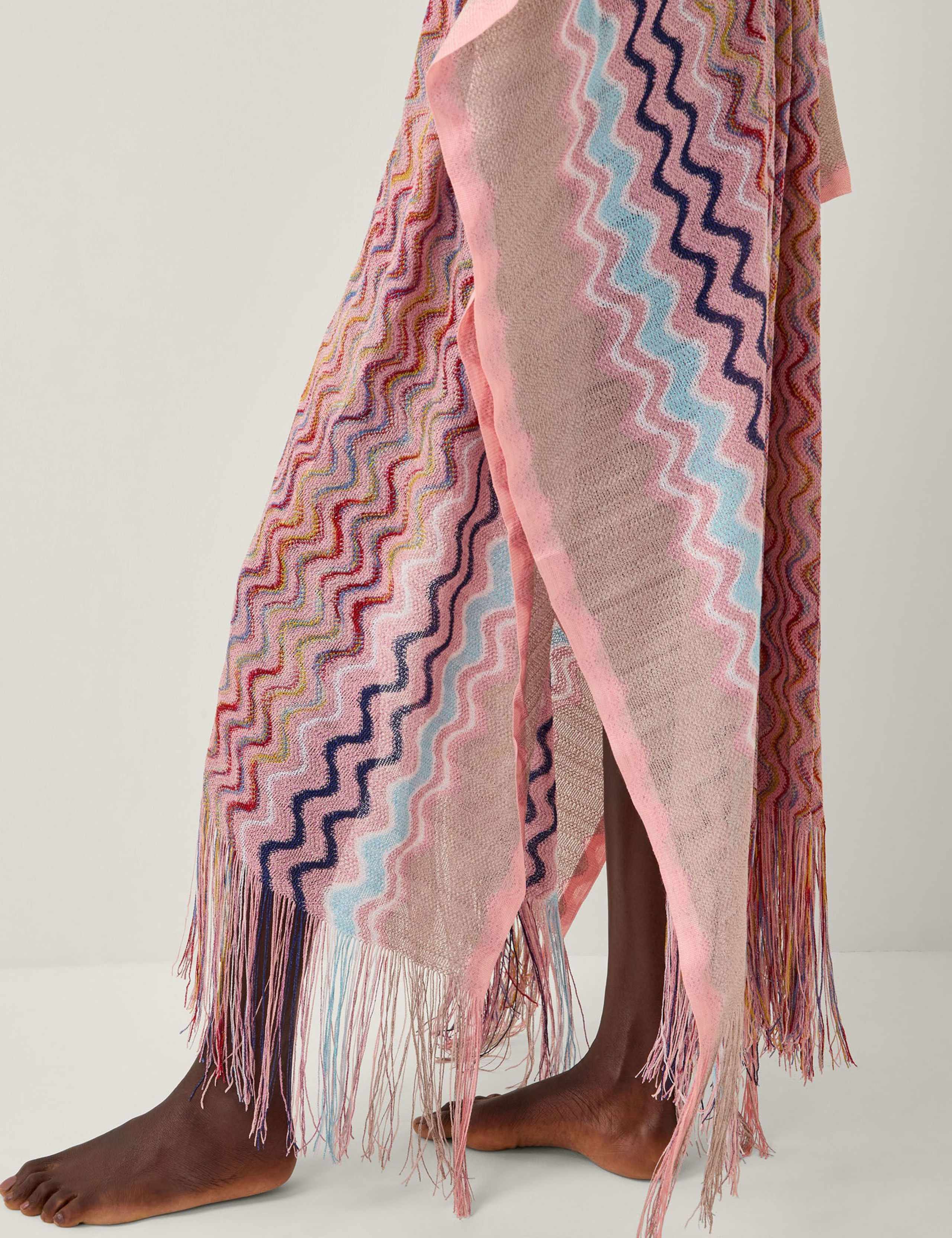 Zig Zag Fringed Beach Cover Up 5 of 5