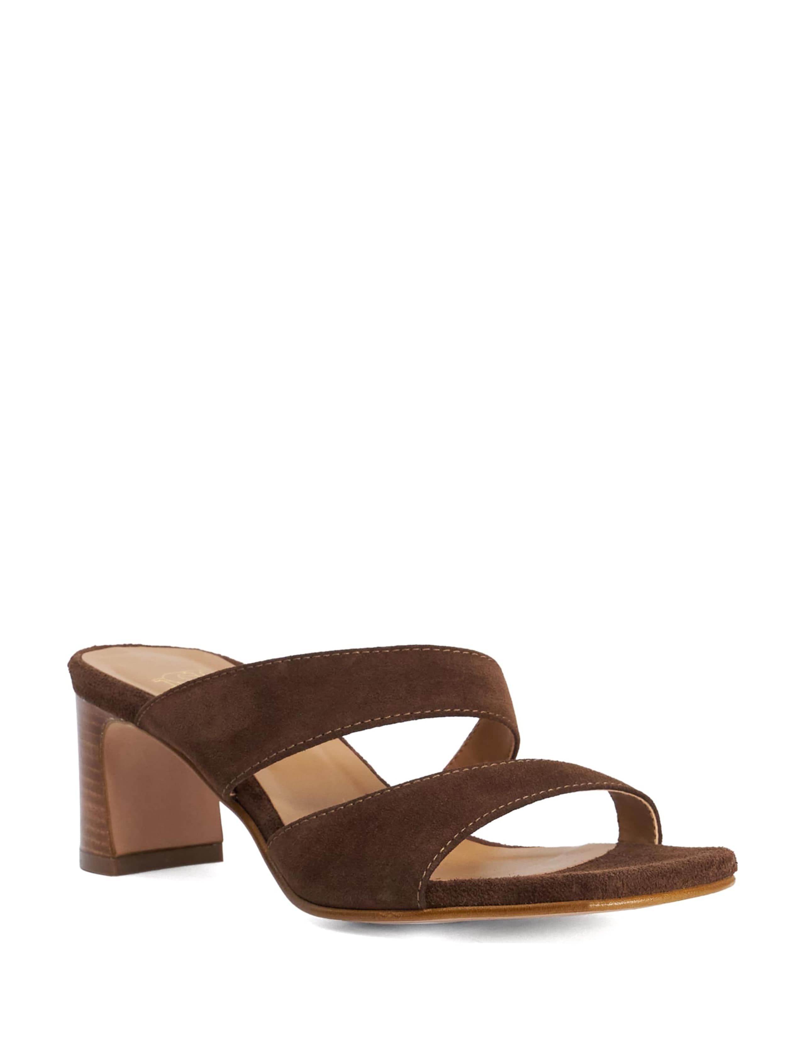 Suede Block Heel Sandals 2 of 6