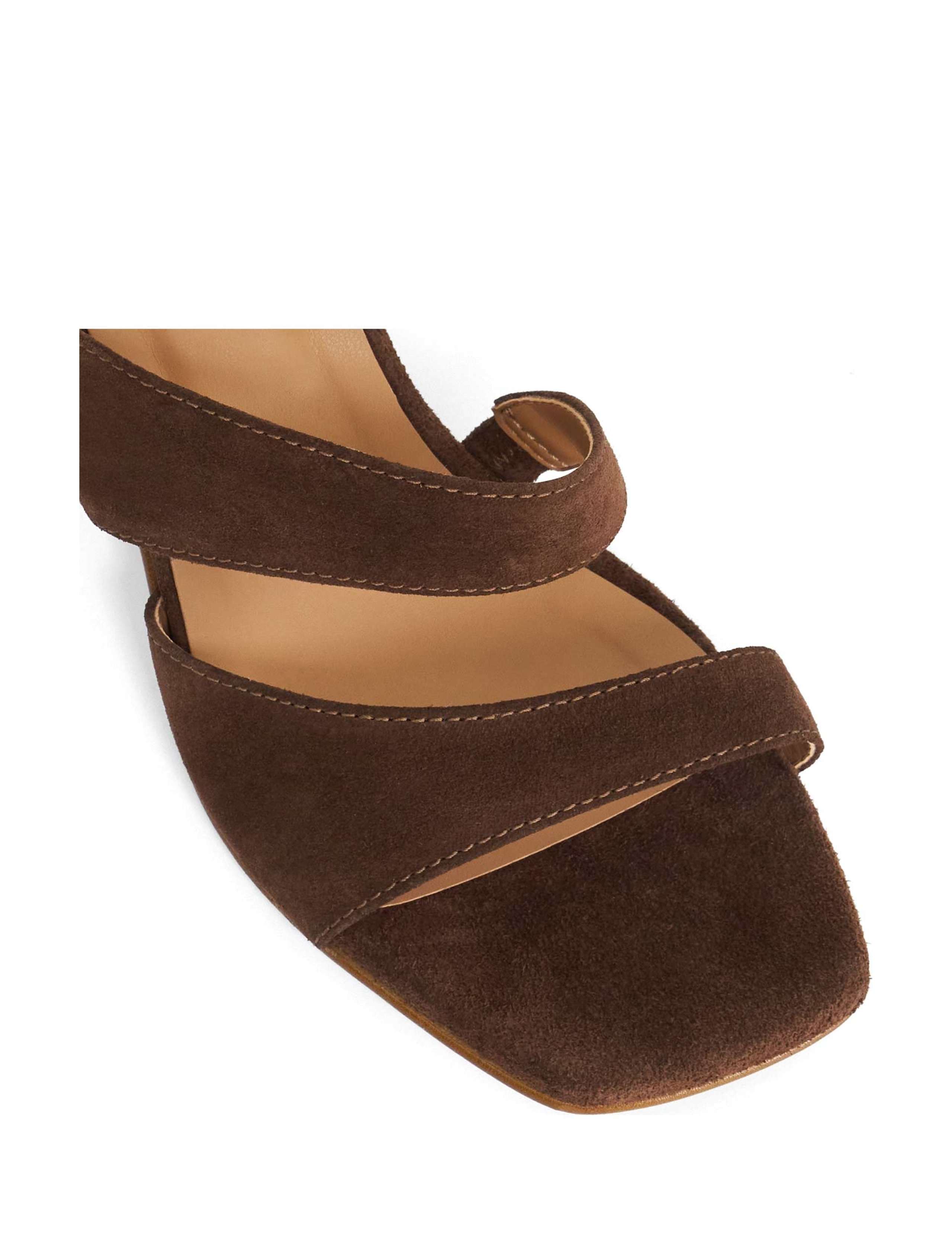 Suede Block Heel Sandals 6 of 6