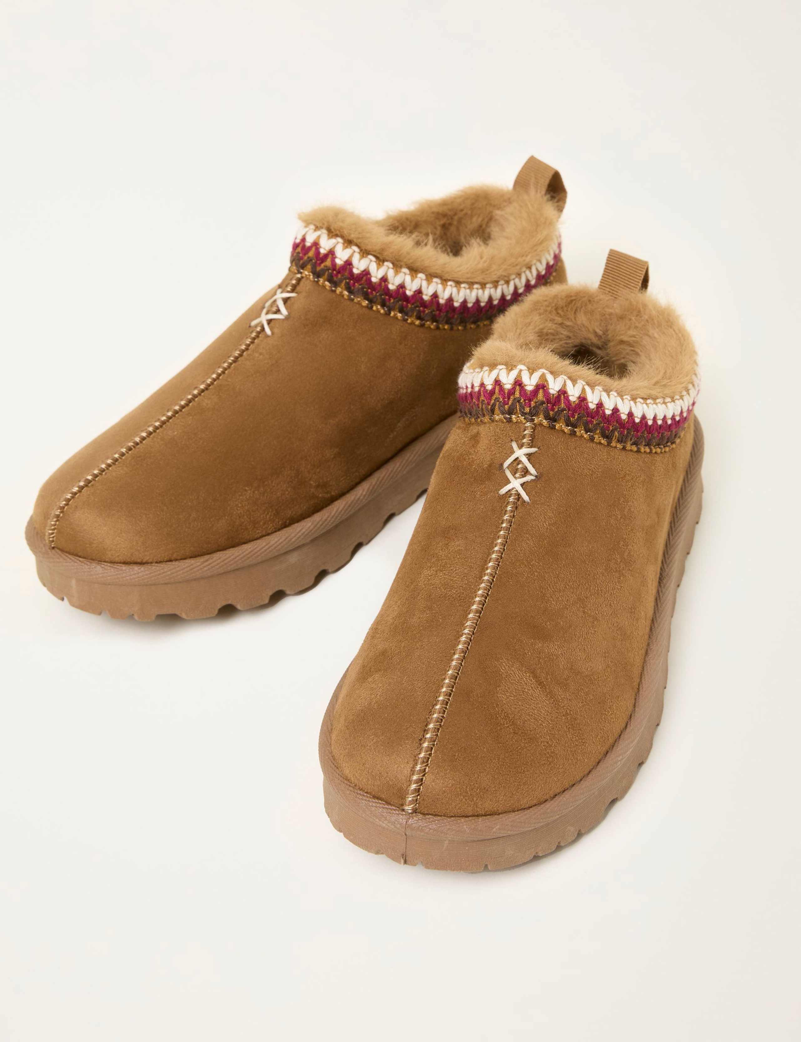 Contrast Stitching Mule Slippers 2 of 3