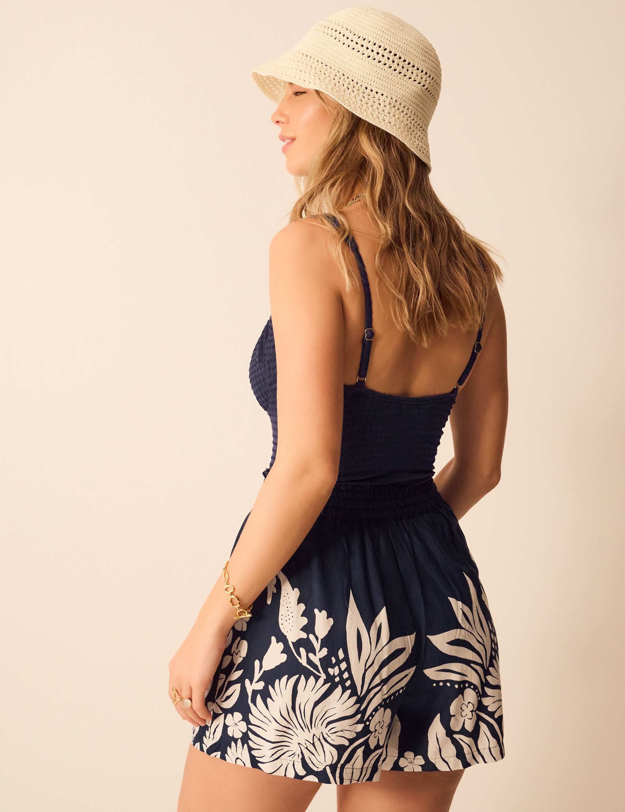 Floral Border Print Shorts 3 of 4