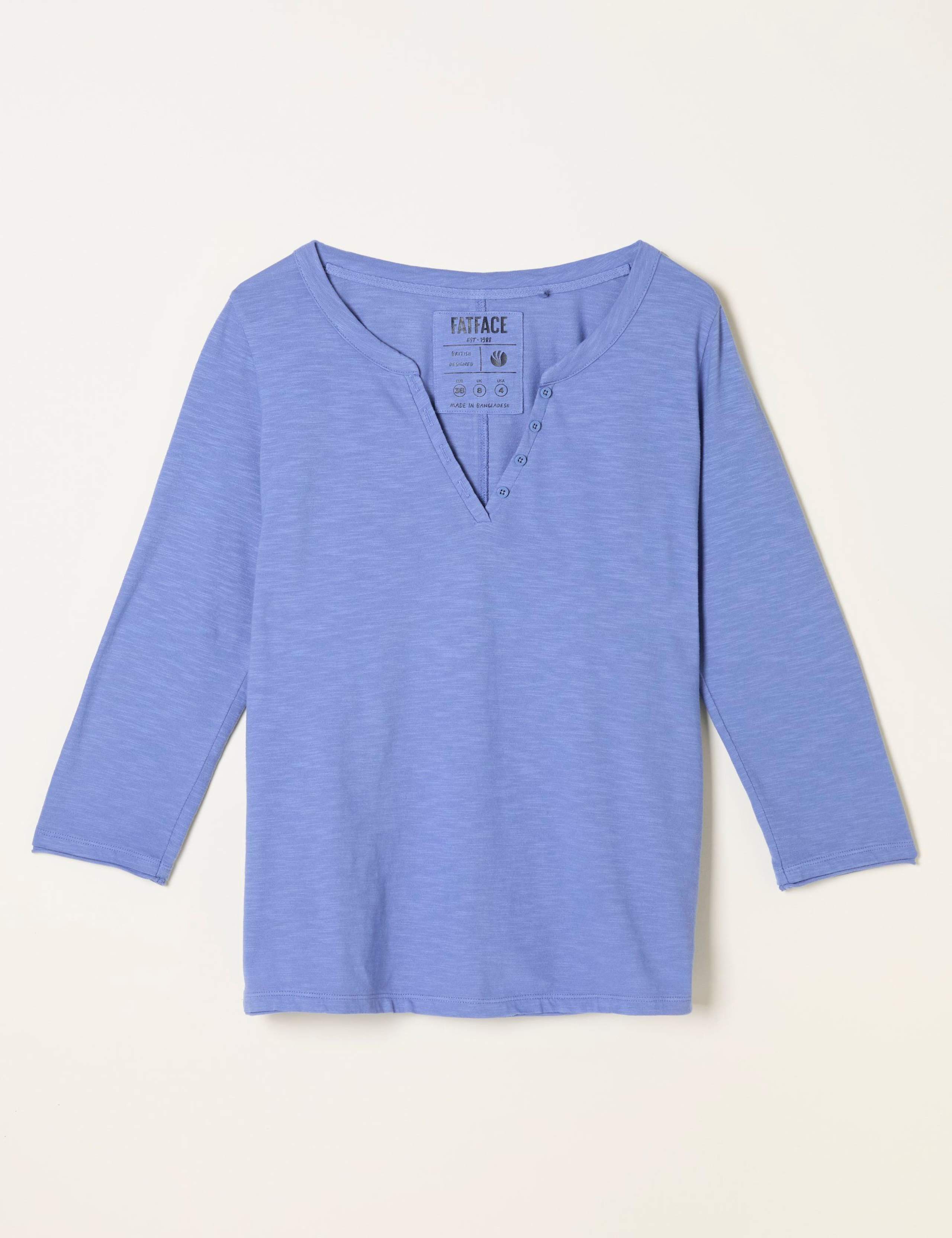 Pure Cotton Notch Neck T-Shirt 2 of 5