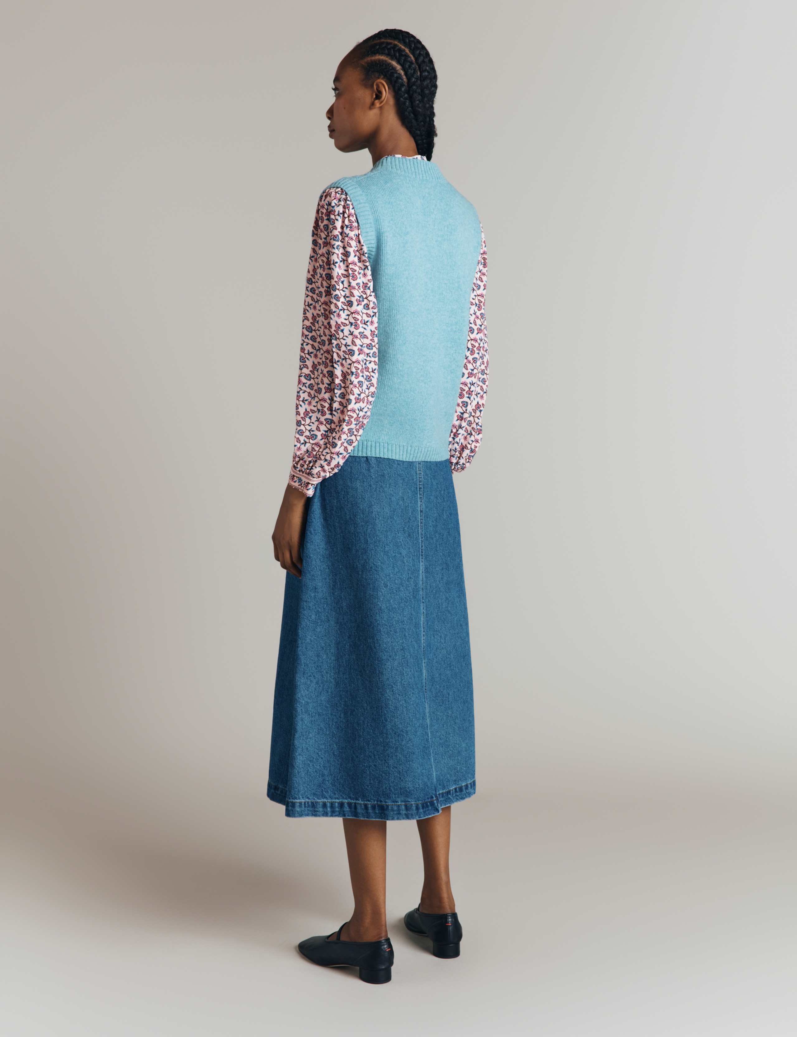 Wool Rich Textured Knitted Vest 3 of 5