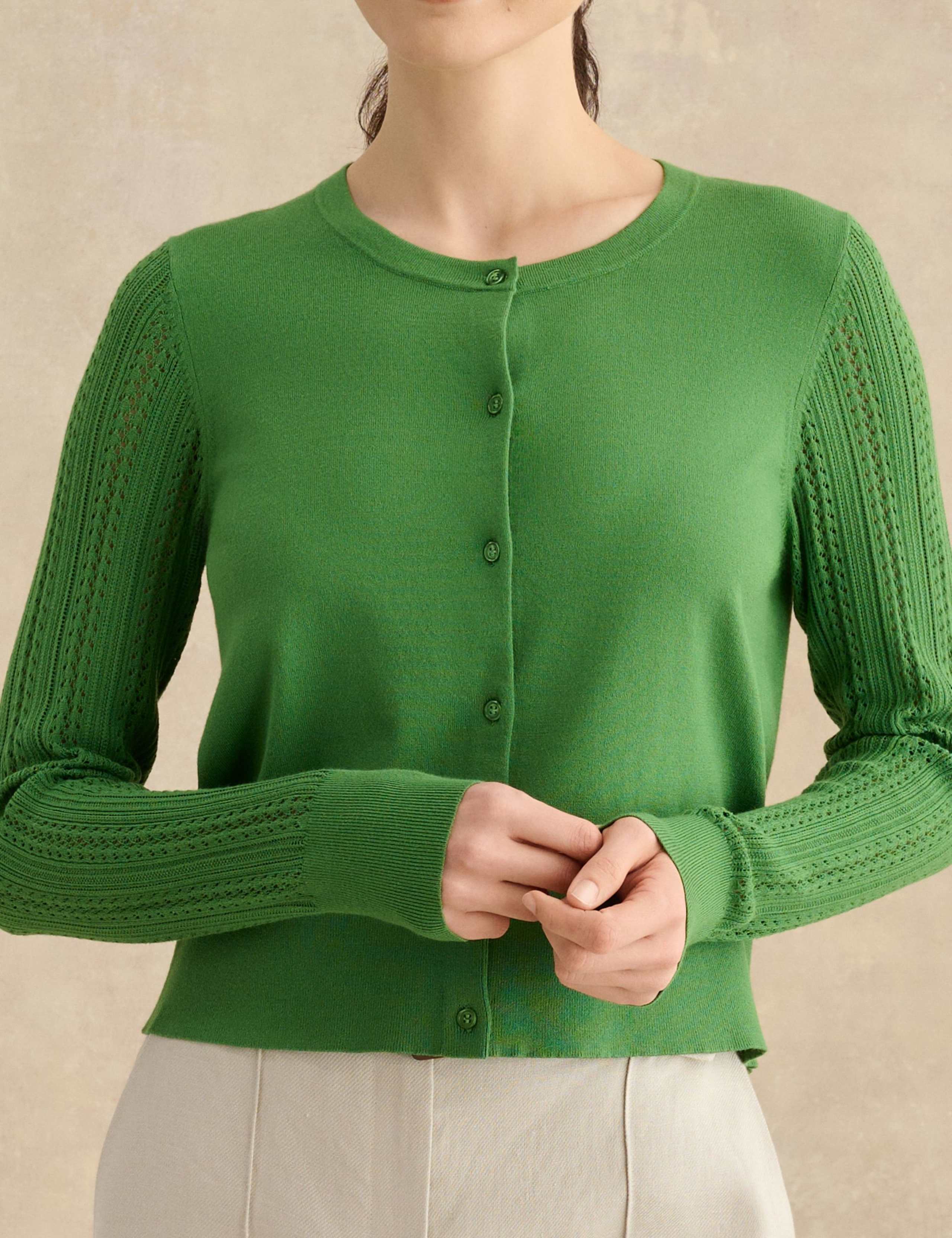 Textured Button Front Cardigan 5 of 5