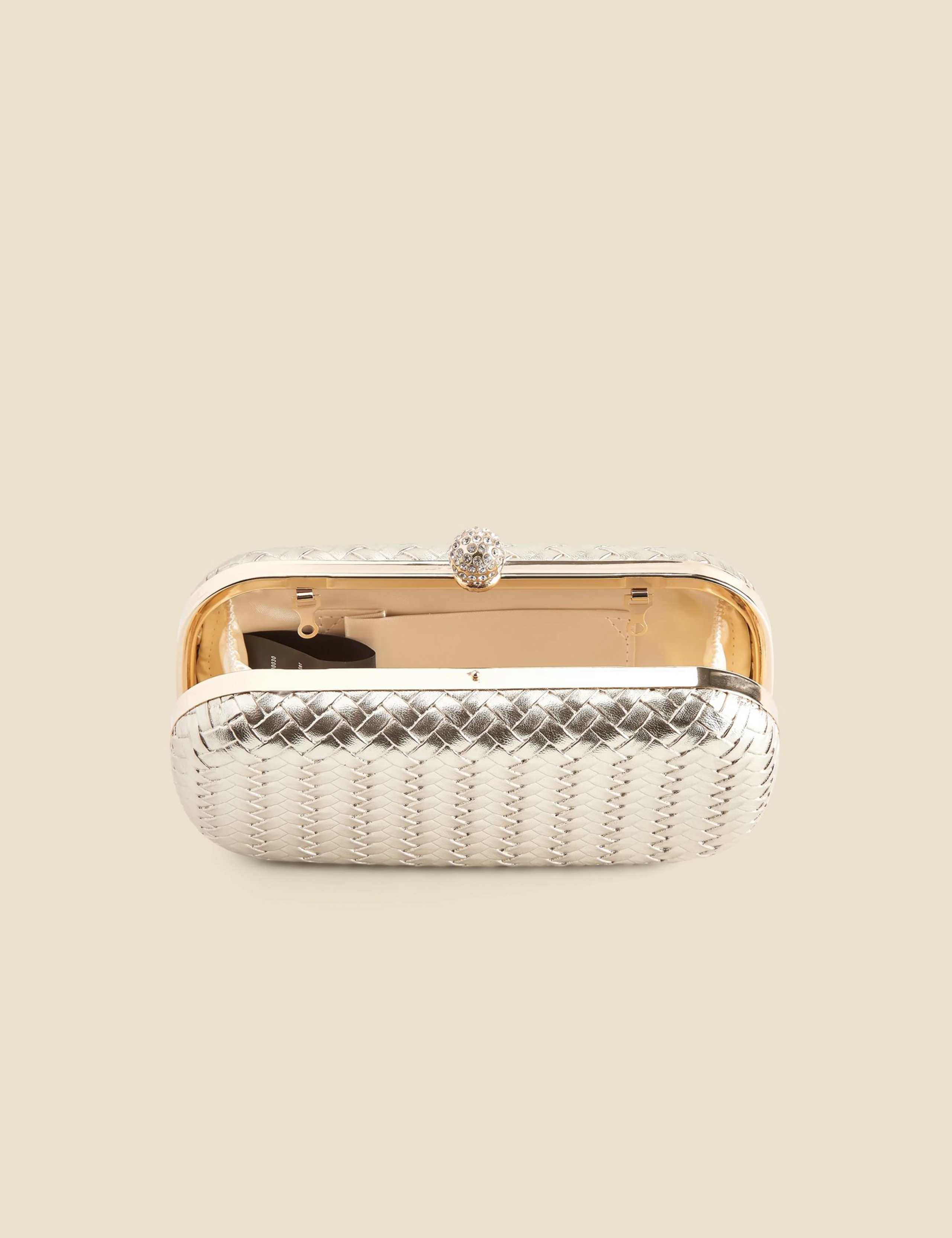 Metallic Woven Clutch Bag 5 of 5