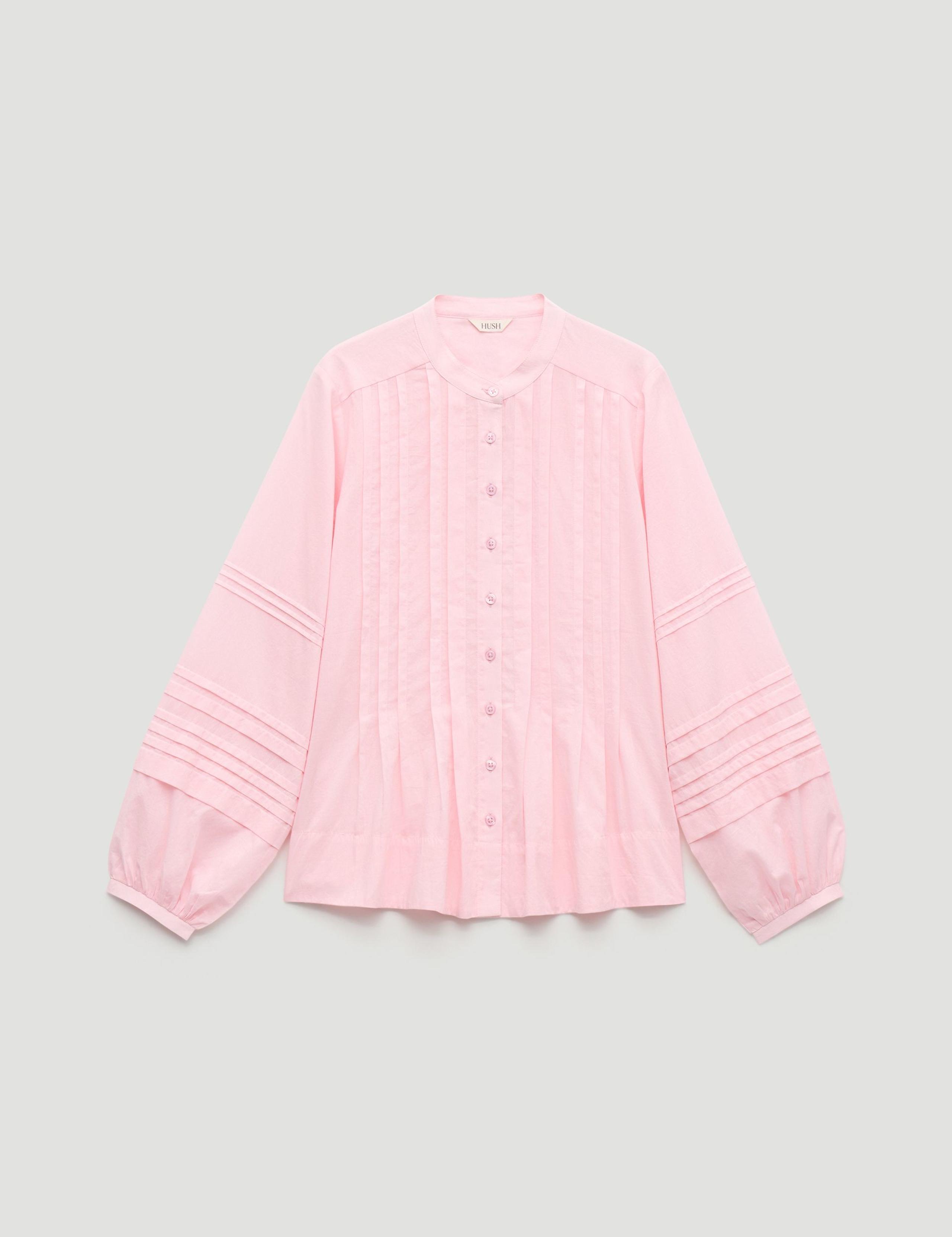 Pure Cotton Pintuck Detail Blouse 2 of 5