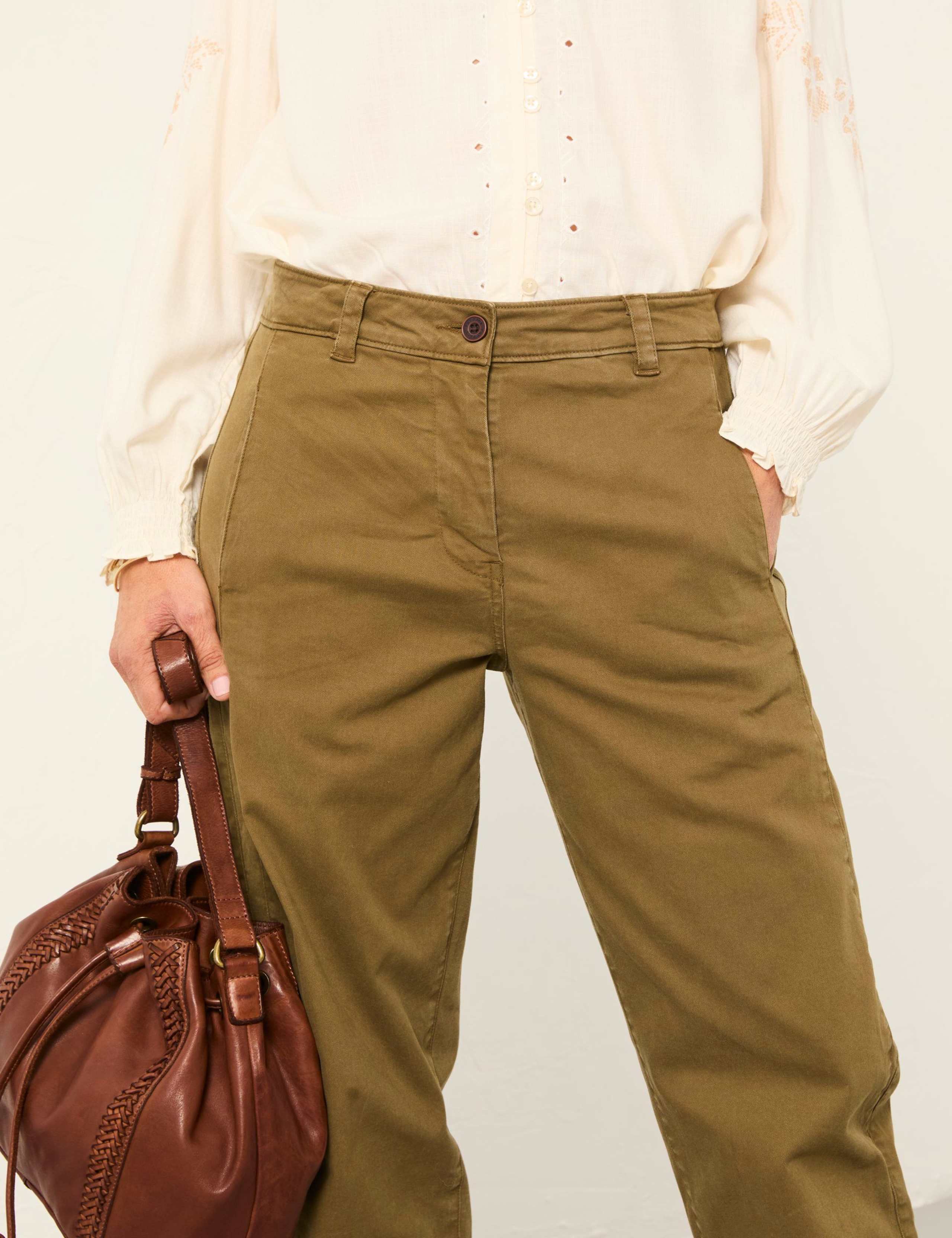 Cotton Rich Tapered Trousers 6 of 7