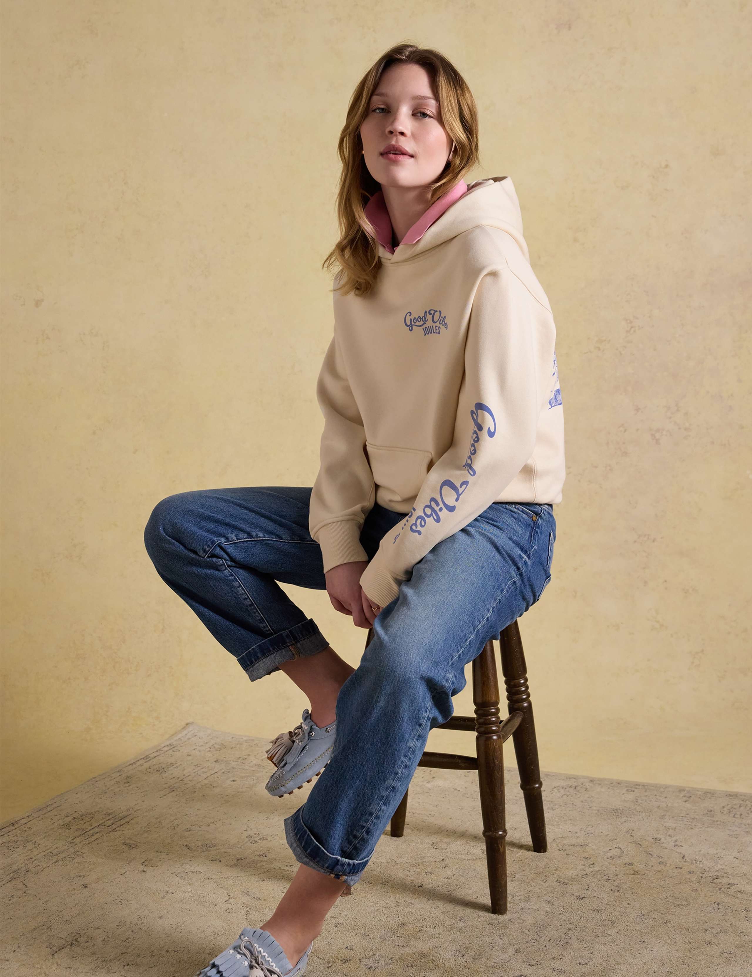 Cotton Rich Beach Graphic Oversized Hoodie 4 of 7