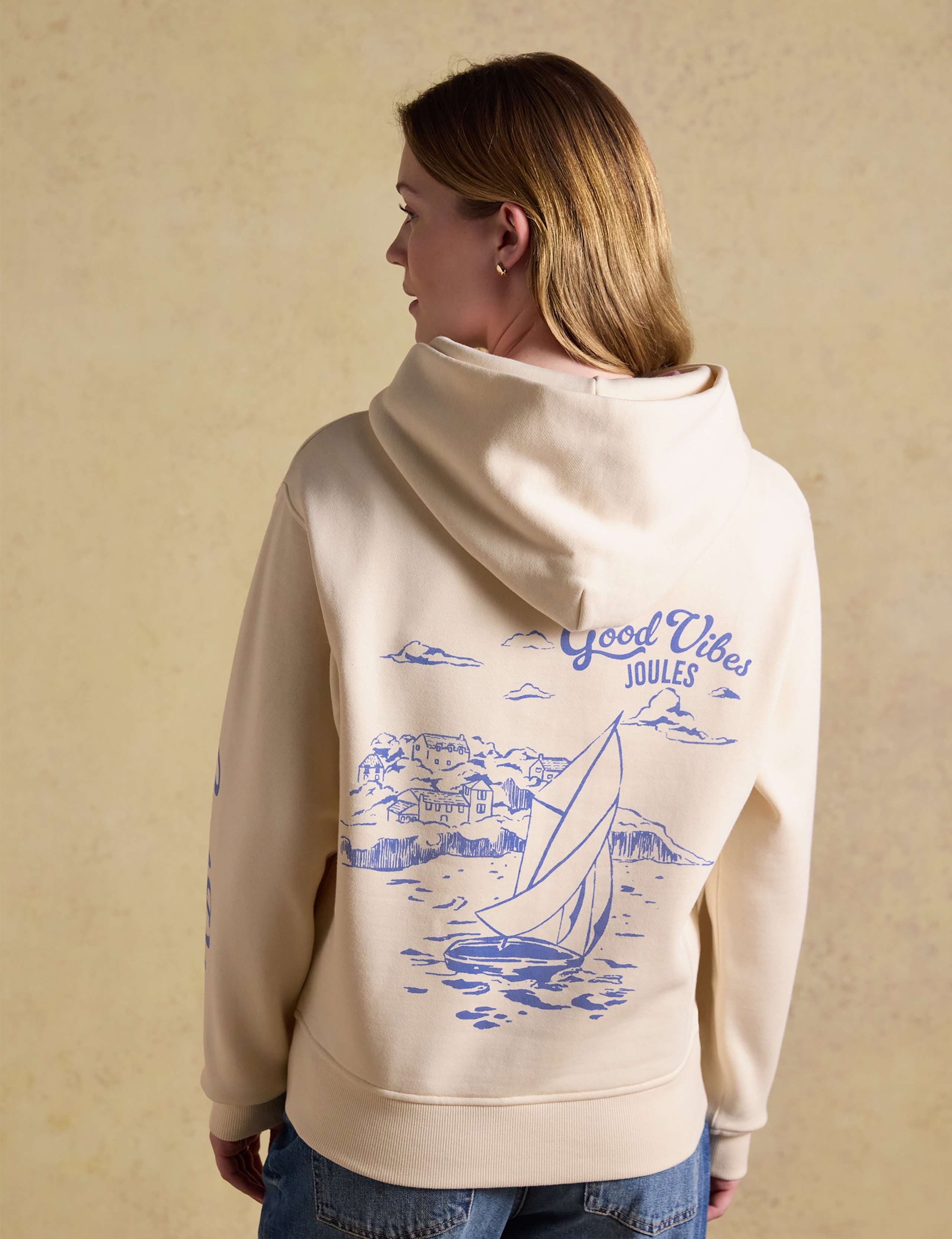 Cotton Rich Beach Graphic Oversized Hoodie 5 of 7