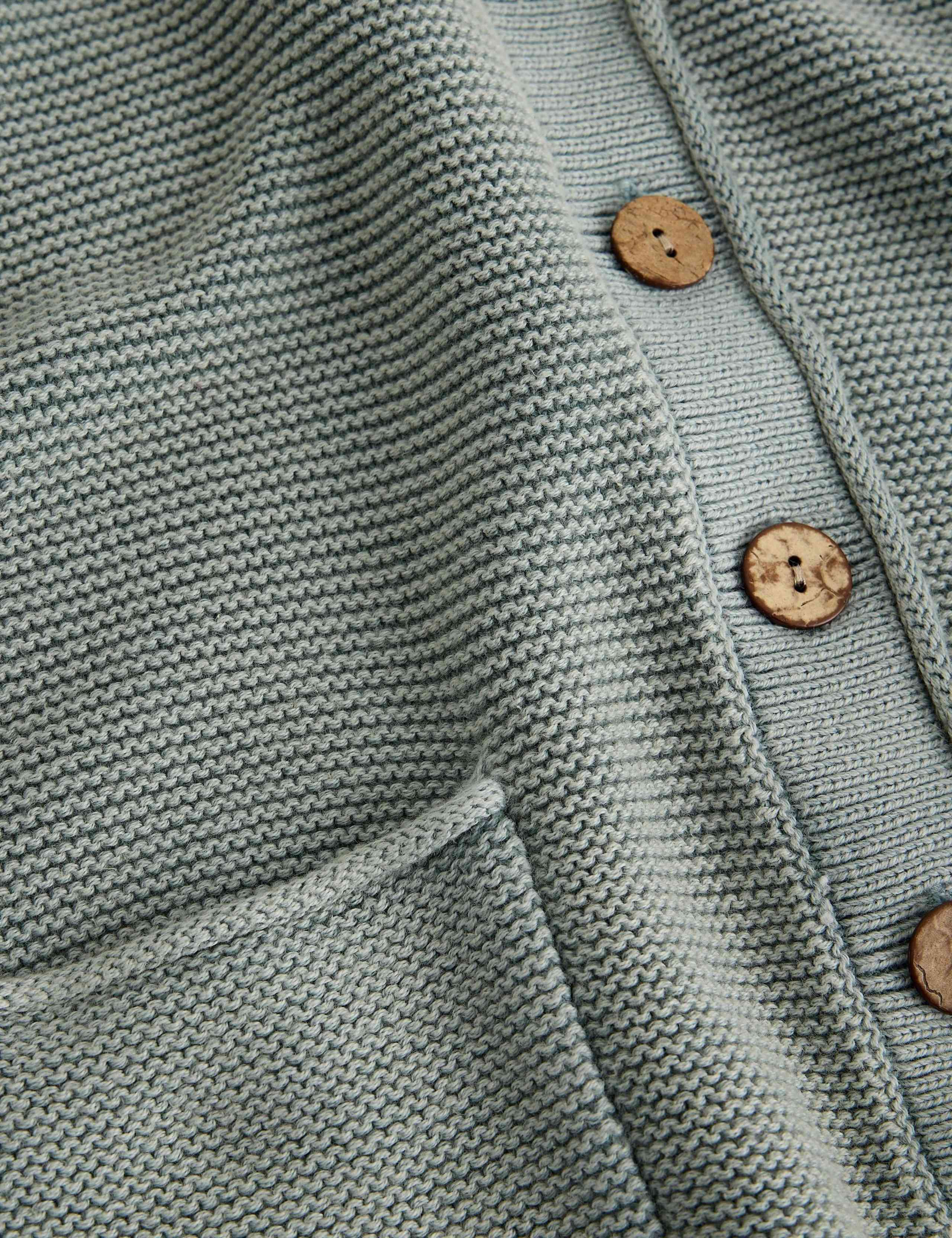 Pure Cotton Textured Cardigan 4 of 6