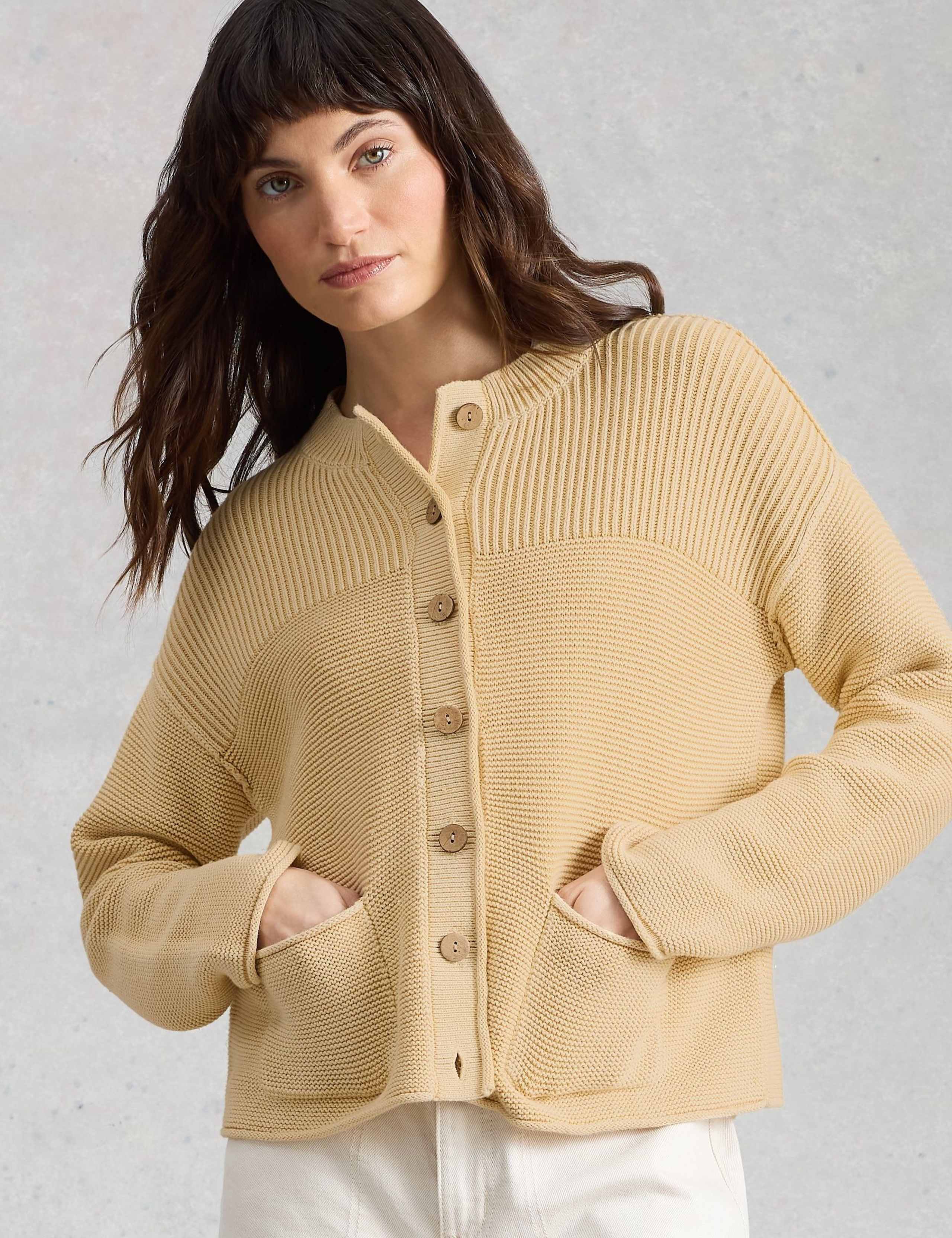 Pure Cotton Textured Cardigan 6 of 6