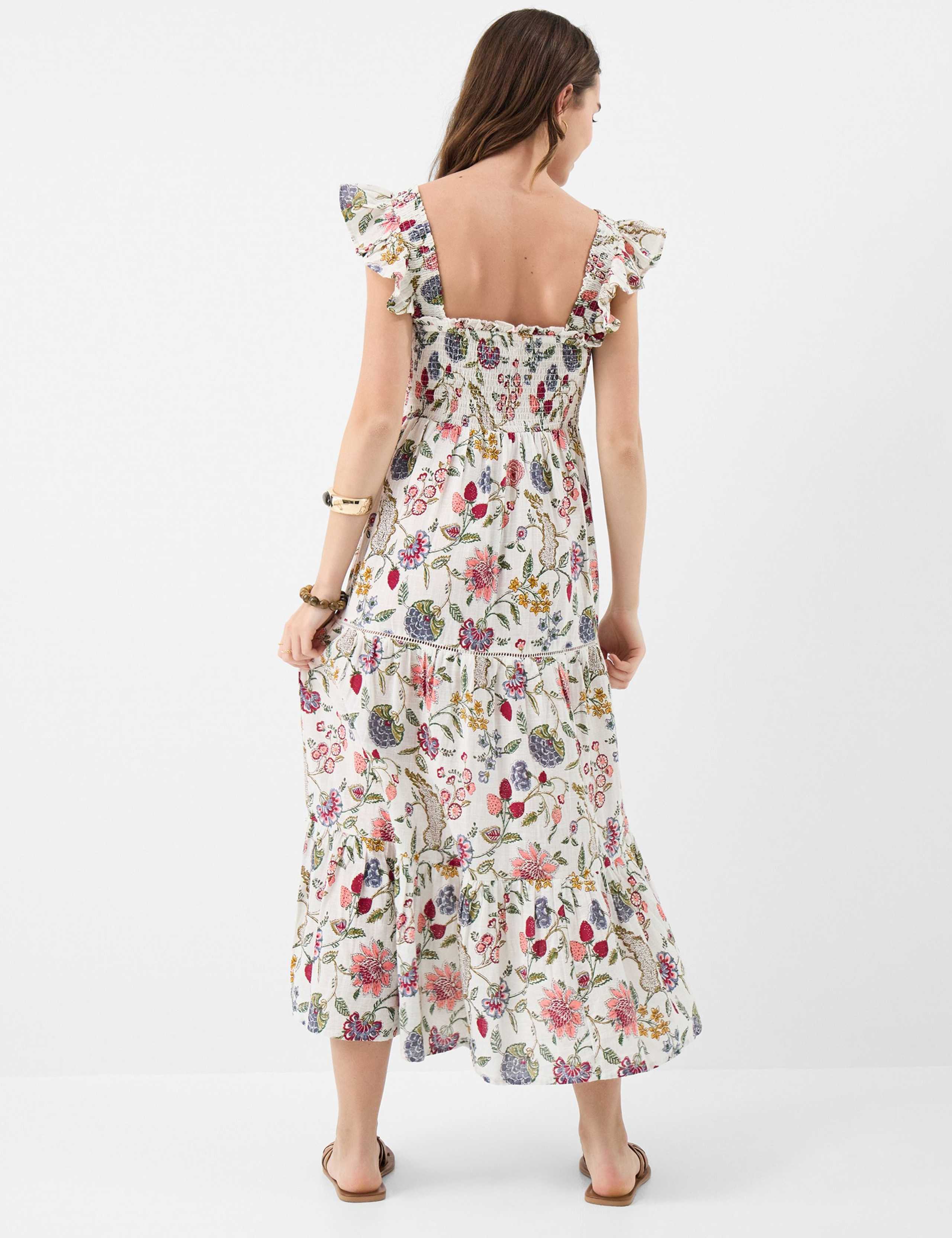 Pure Cotton Floral Maxi Beach Dress 2 of 3