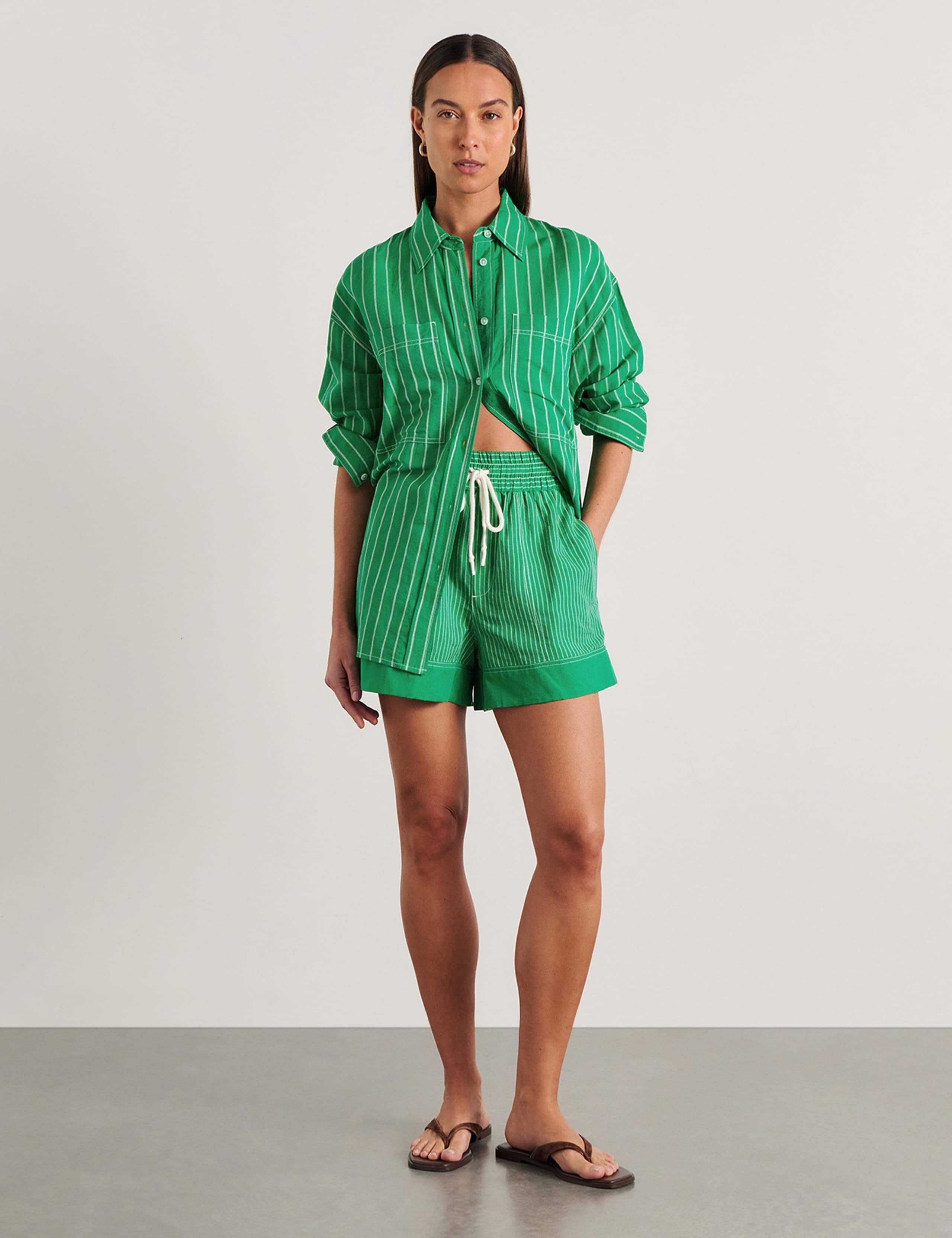 Linen Rich Striped Shirt 2 of 7