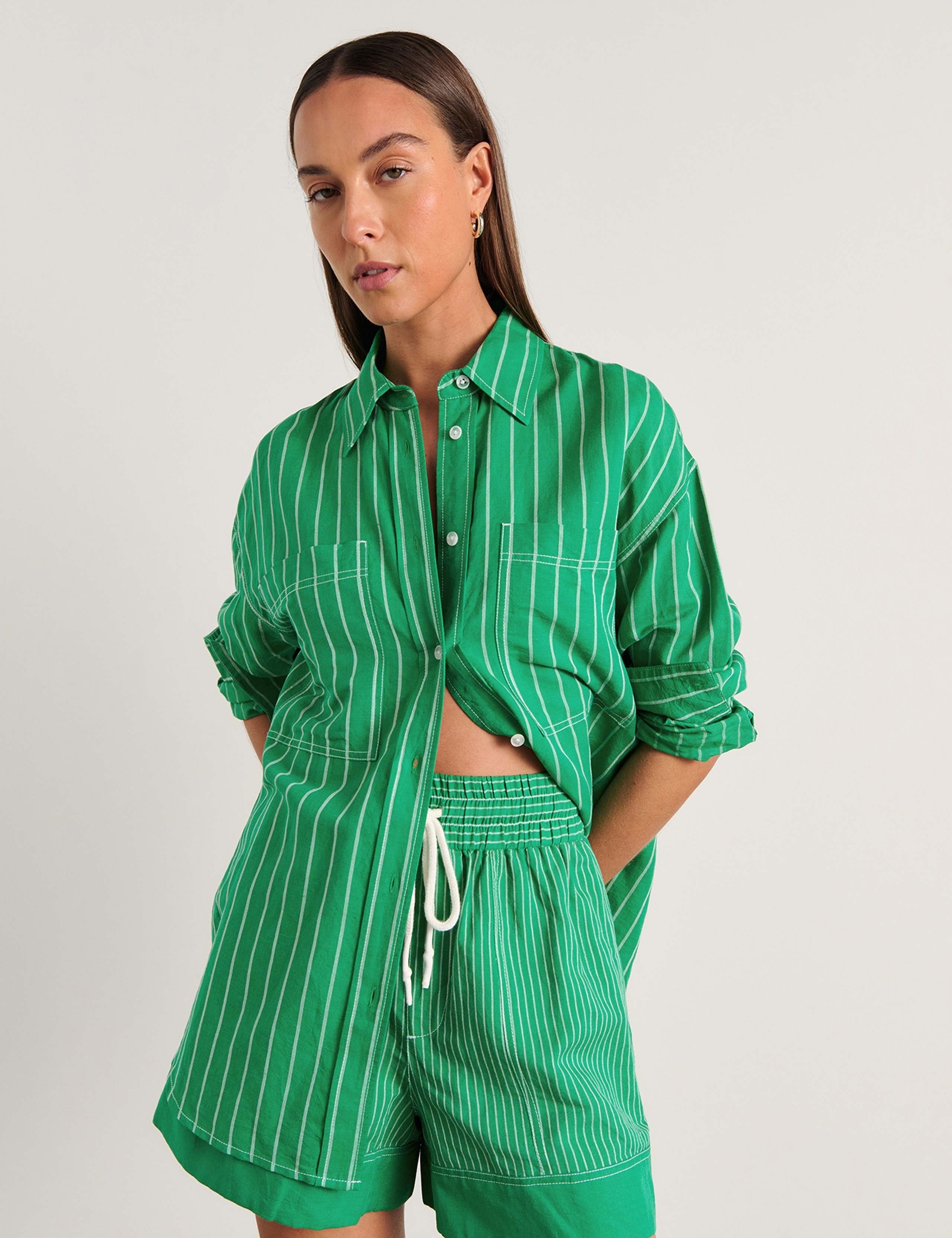 Linen Rich Striped Shirt 4 of 7