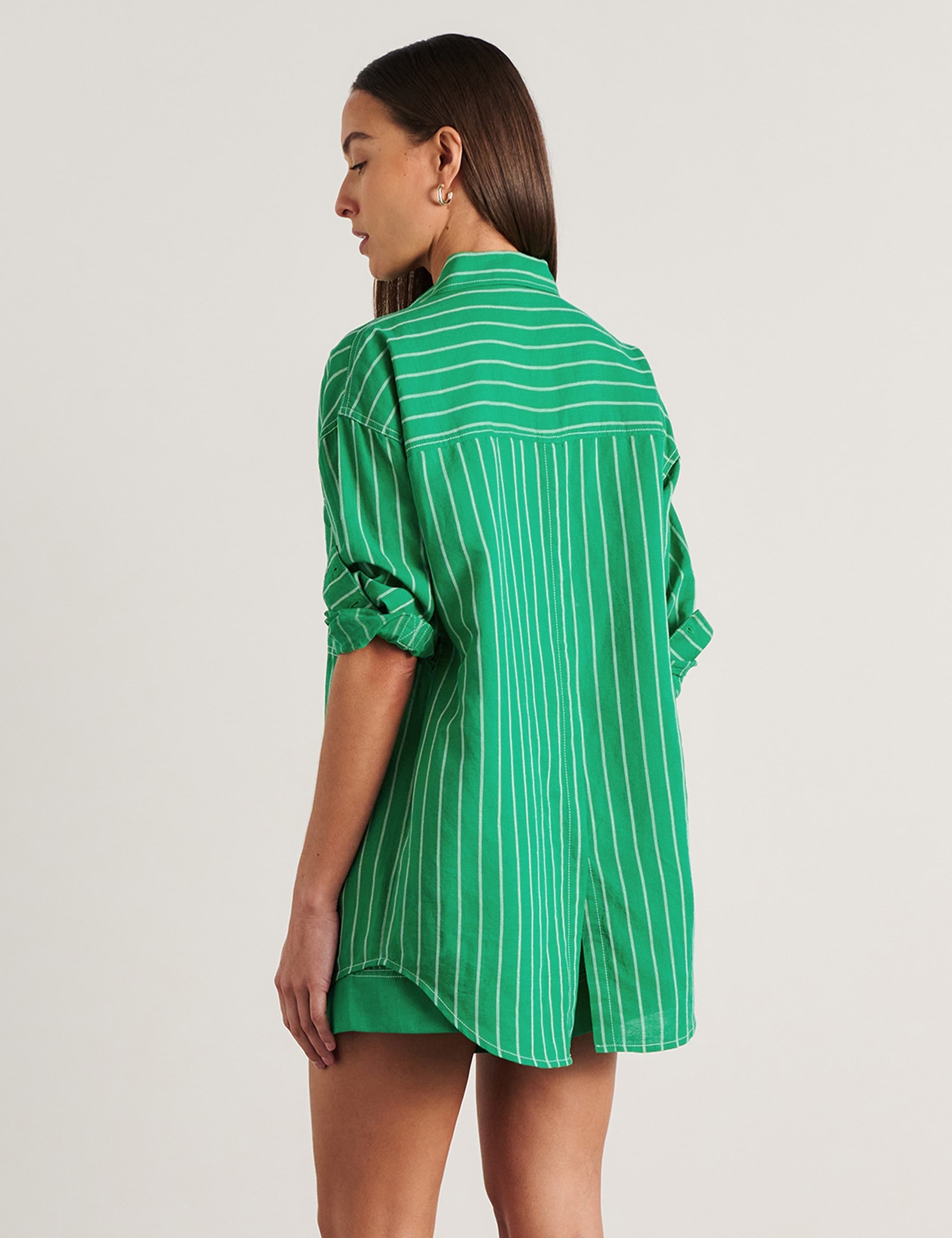 Linen Rich Striped Shirt 6 of 7