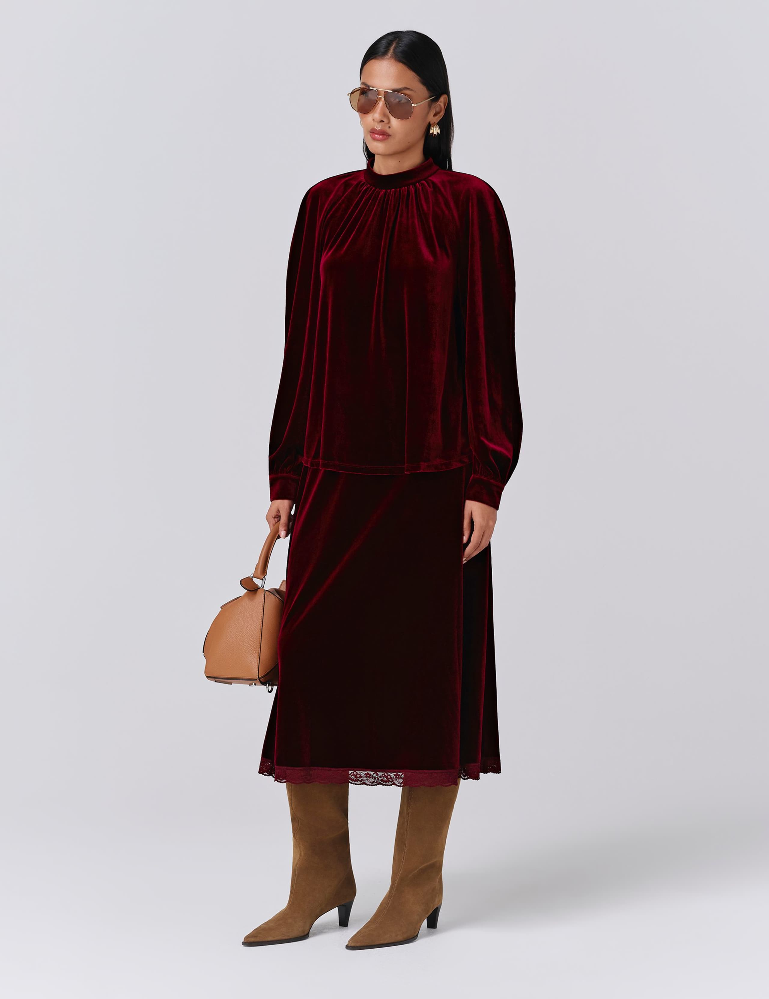 Velvet High Neck Top 5 of 7