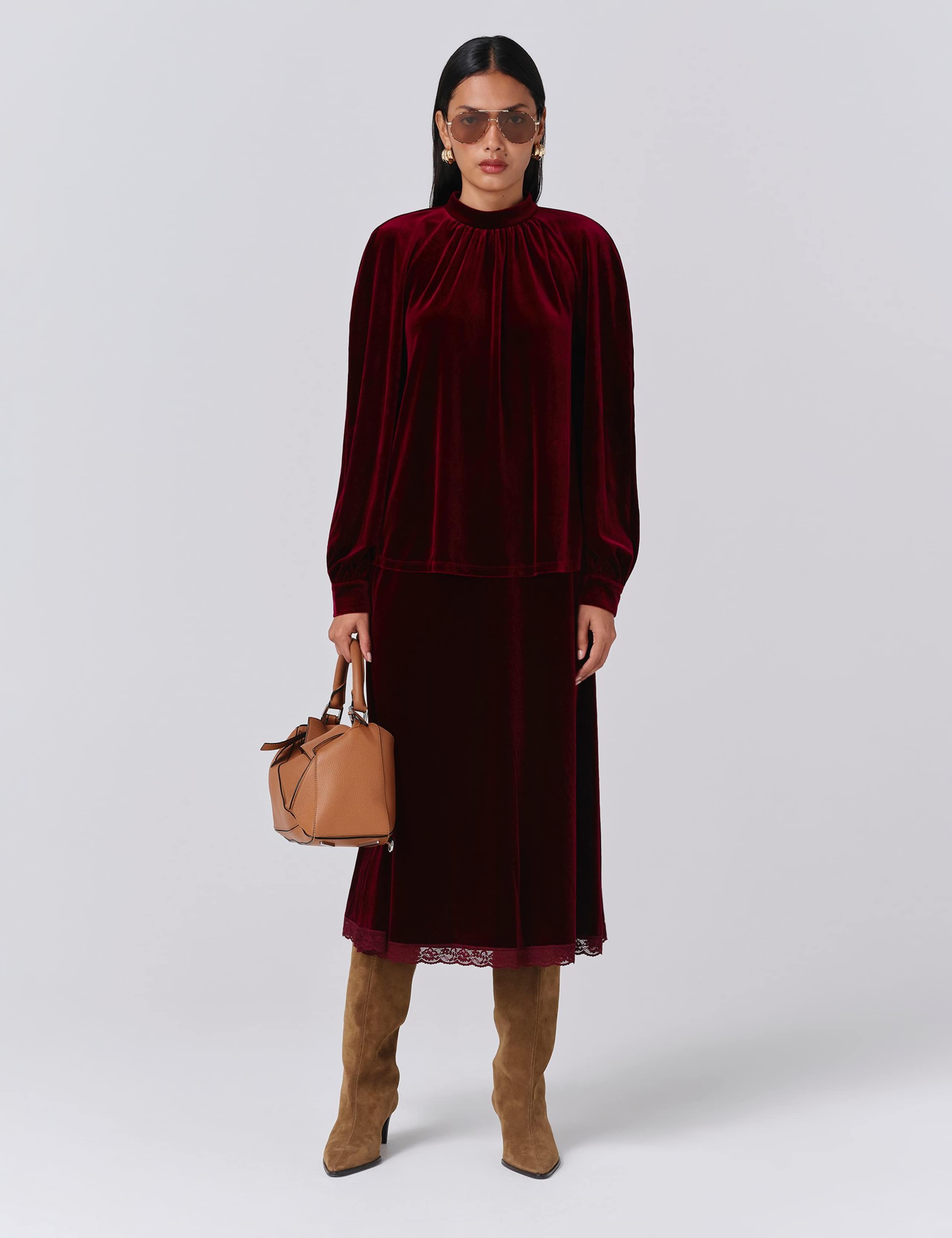 Velvet High Neck Top 6 of 7